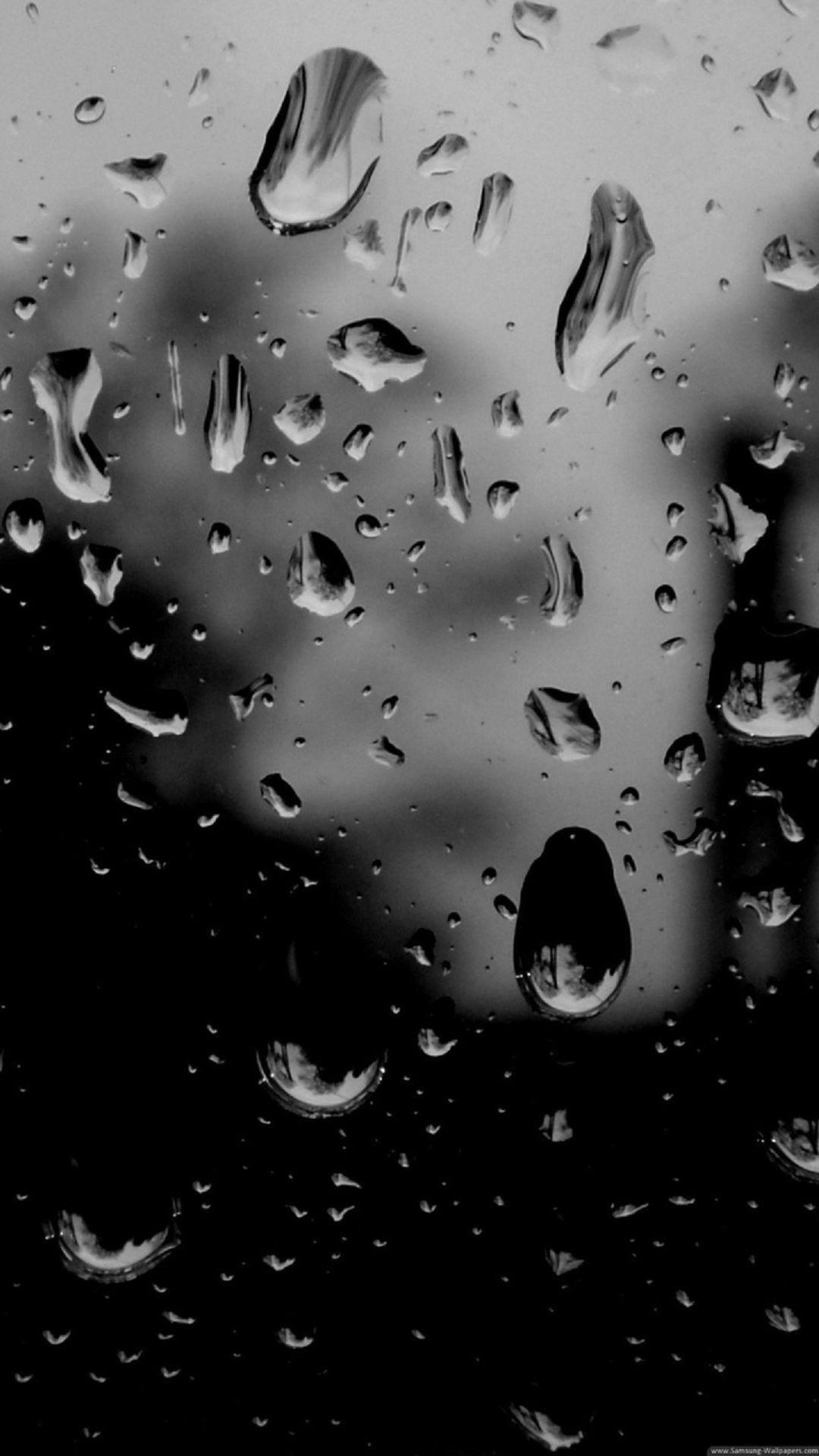 1080x1920 Raindrops. Wallpaper. Rain wallpaper, Dark wallpaper, Cellphone, Phone