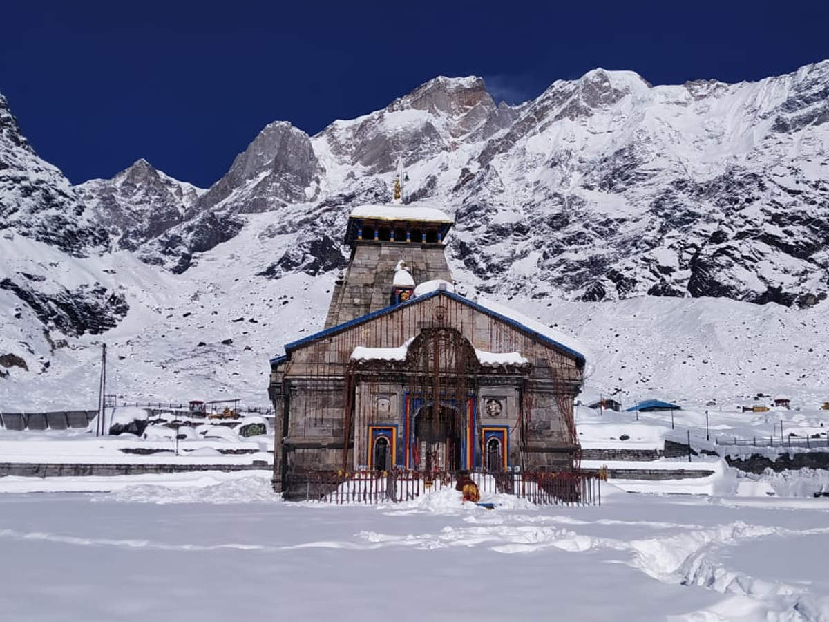 1200x900 Kedarnath Mandir in Snowfall: image of kedarnath mandir trapped in snow. Navbharat Times Photogallery, Desktop