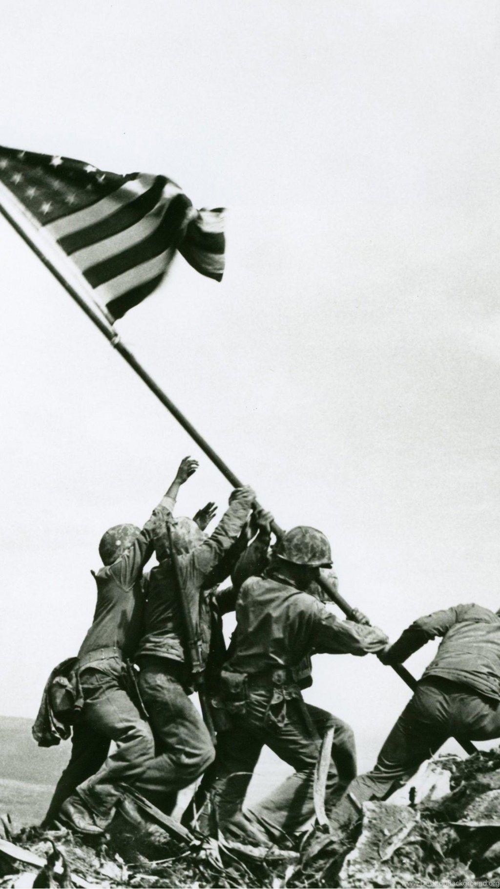 1030x1820 Iwo Jima Flag Raising iPhone 5 Wallpaper Desktop Background, Phone