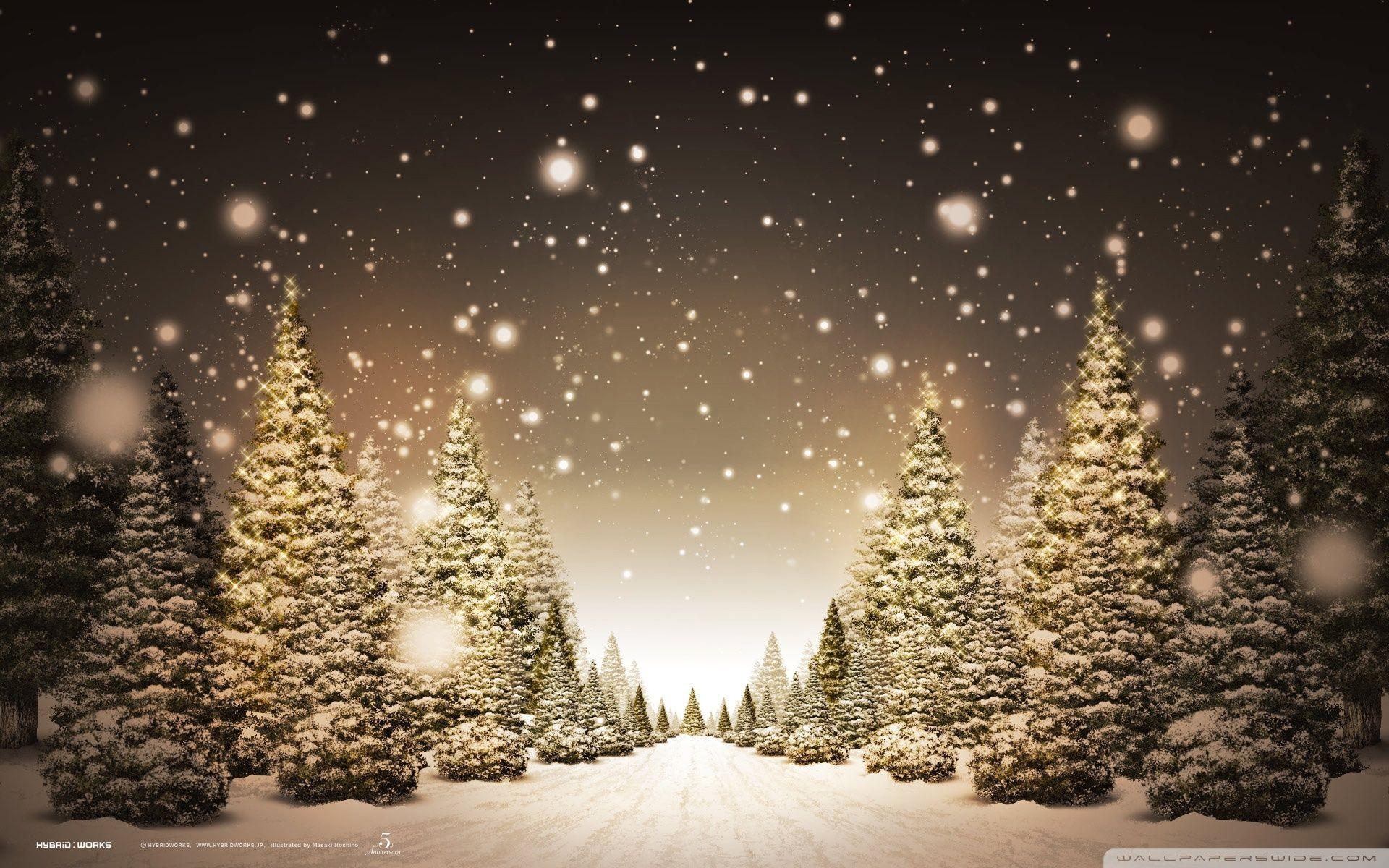 1920x1200 Christmas Forest Wallpaper Free Christmas Forest, Desktop