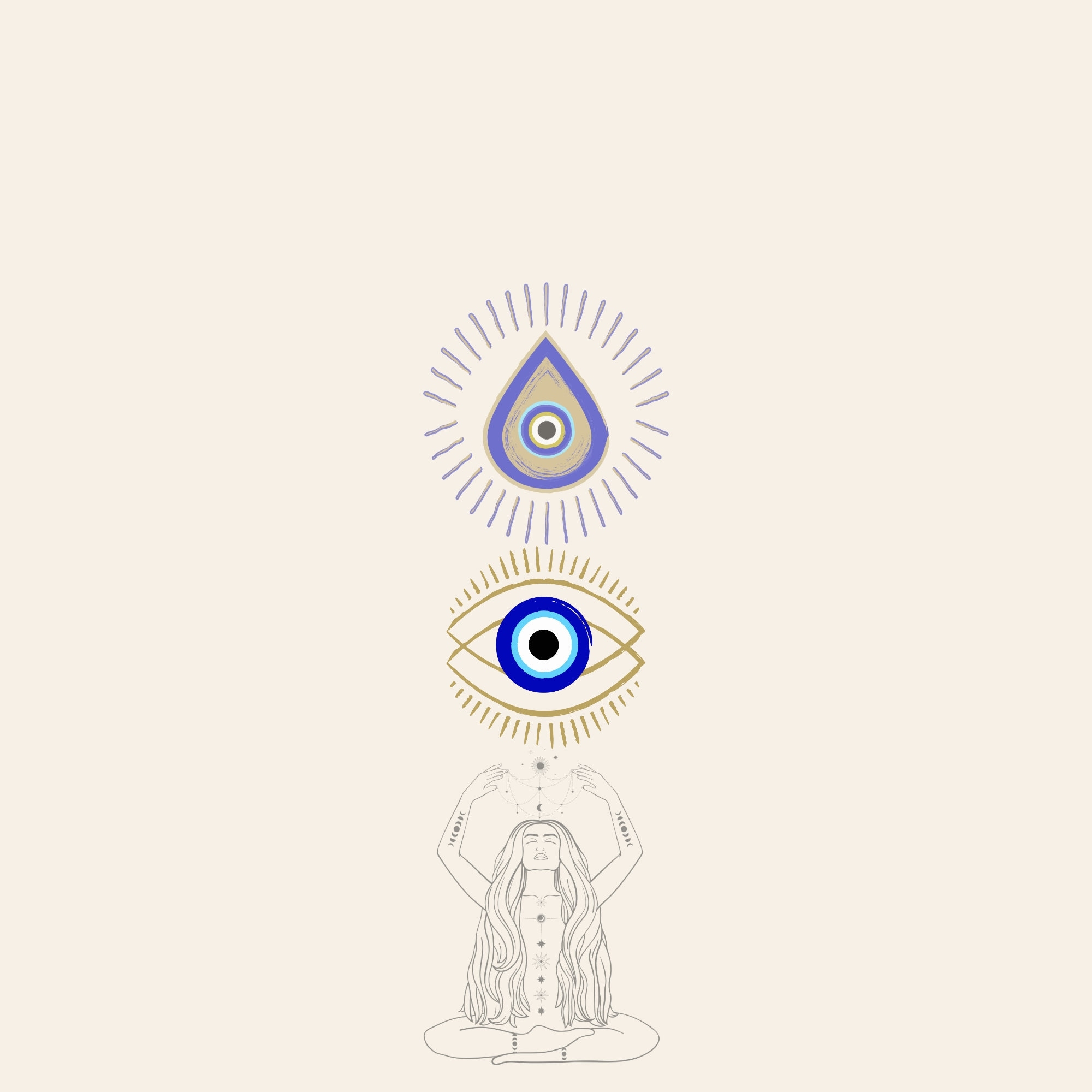 2000x2000 Evil Eye Wallpaper New Zealand, Phone