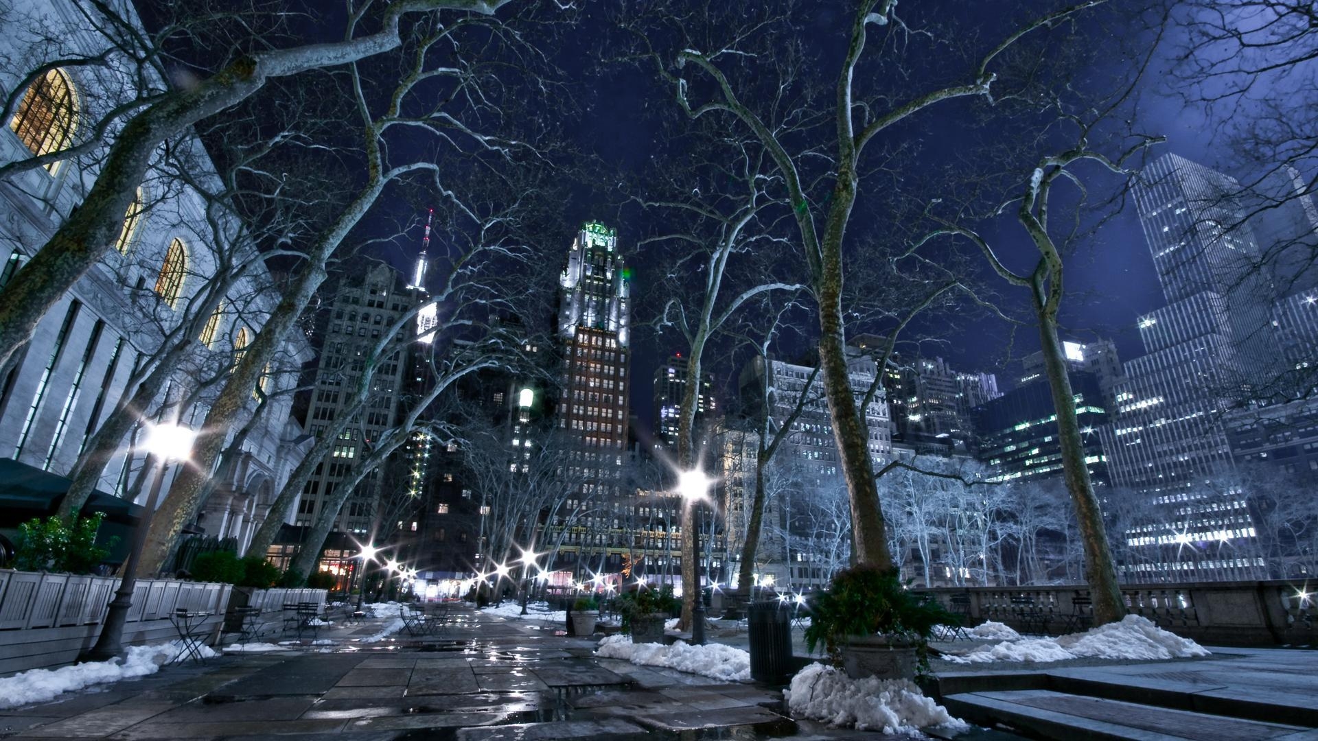 1920x1080 Winter City, High Definition, High Quality, Widescreen, Desktop