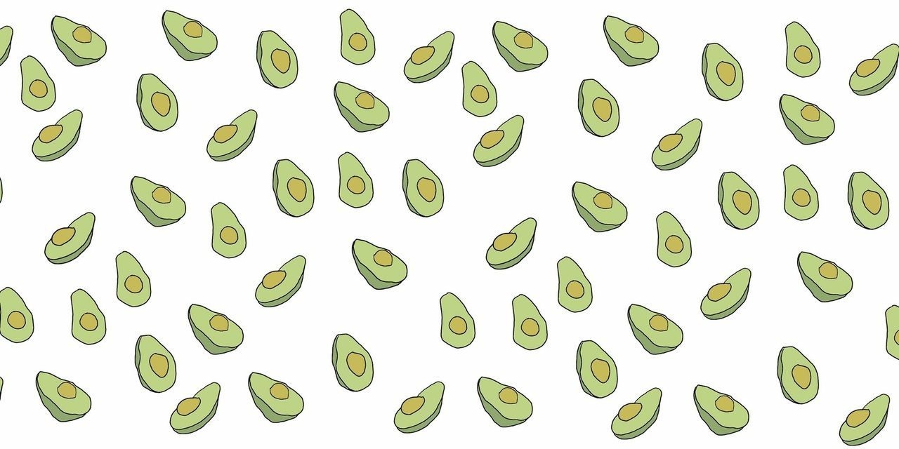 1280x640 Avocado Wallpaper, Dual Screen