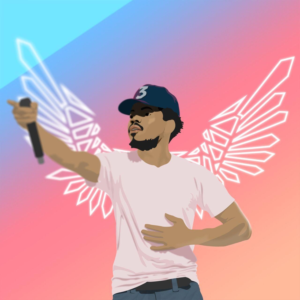 1280x1280 Chance the Rapper Cartoon Wallpaper Free Chance, Phone