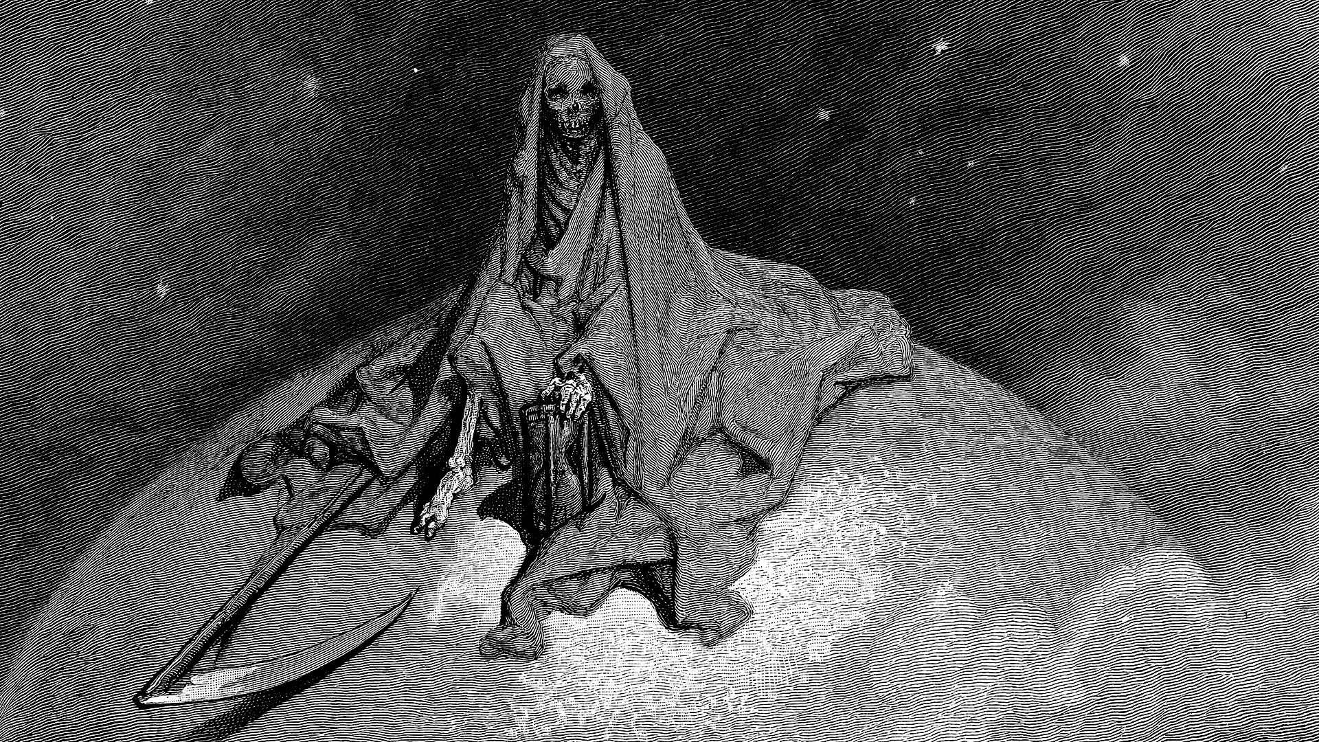 1920x1080 Wallpaper, gustave dore, illustration, classic art, death, lithograph, Desktop