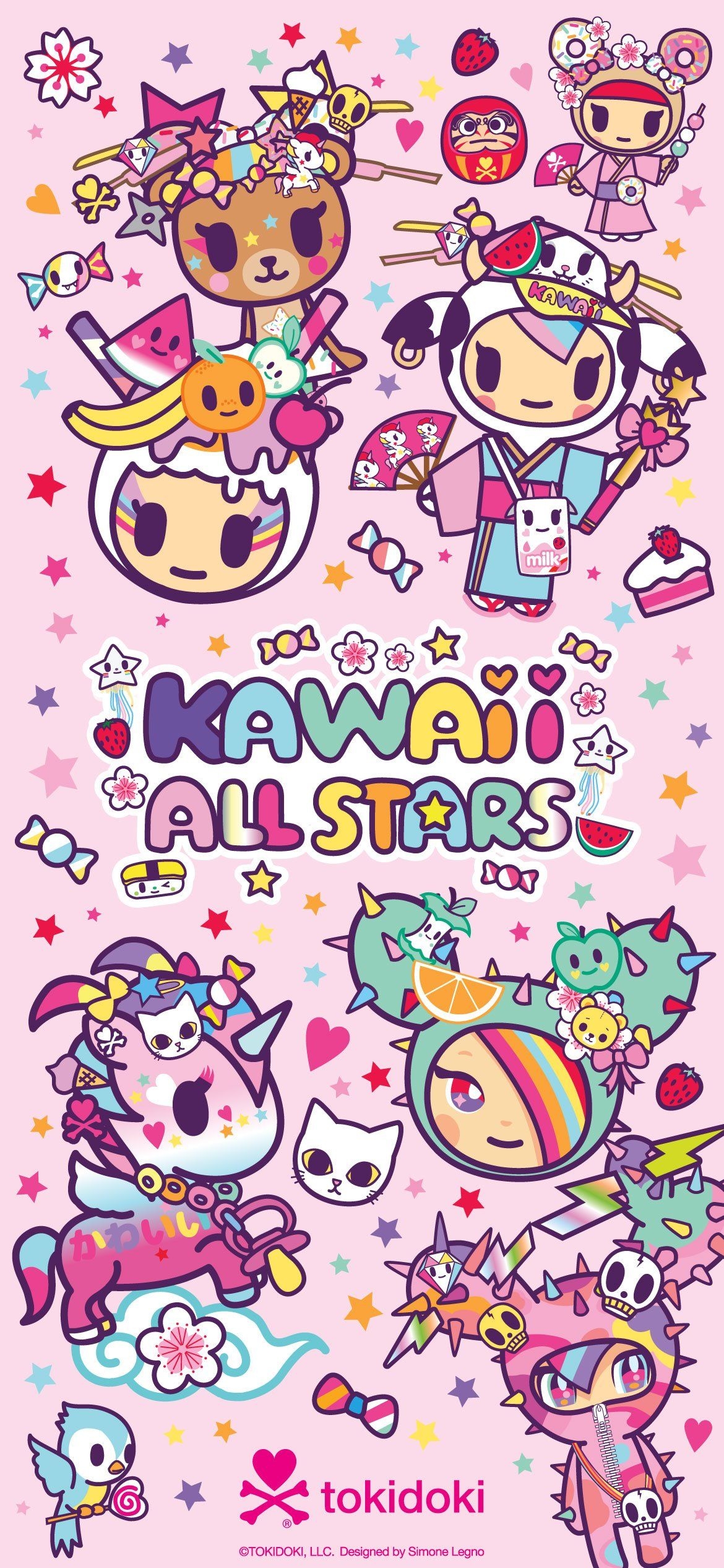 1170x2540 Kawaii All Stars Downloadables, Phone