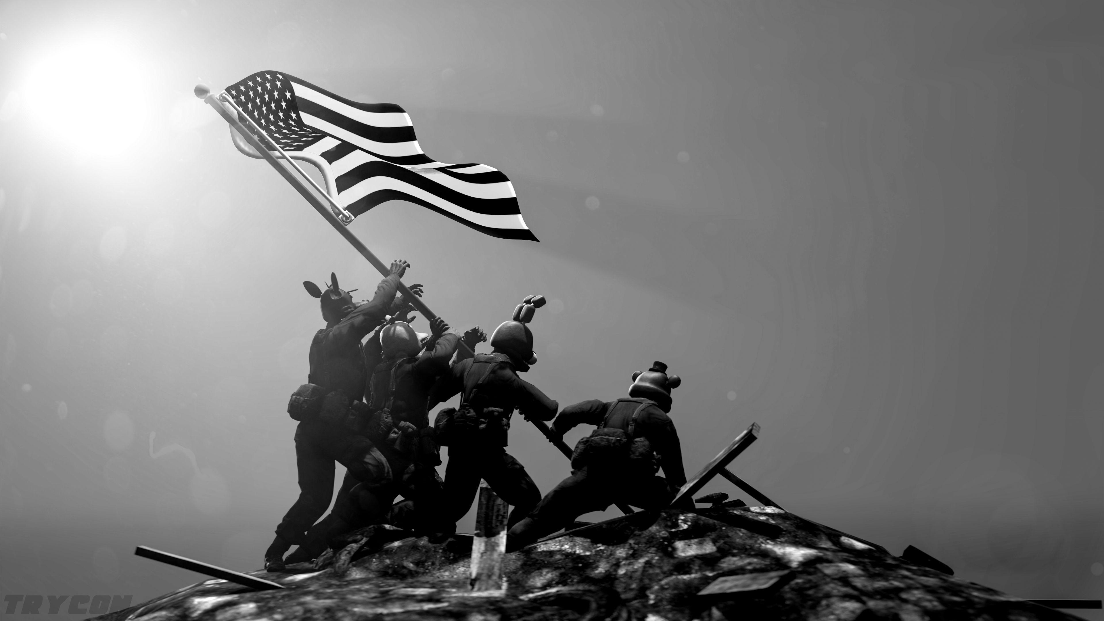 3840x2160 Raising the Flag on Iwo Jima, Desktop