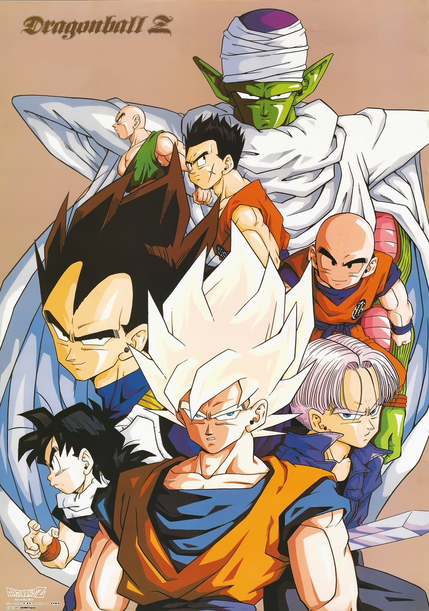 850x1200 Dragon Ball Z Retro 90s Vintage Art, Phone