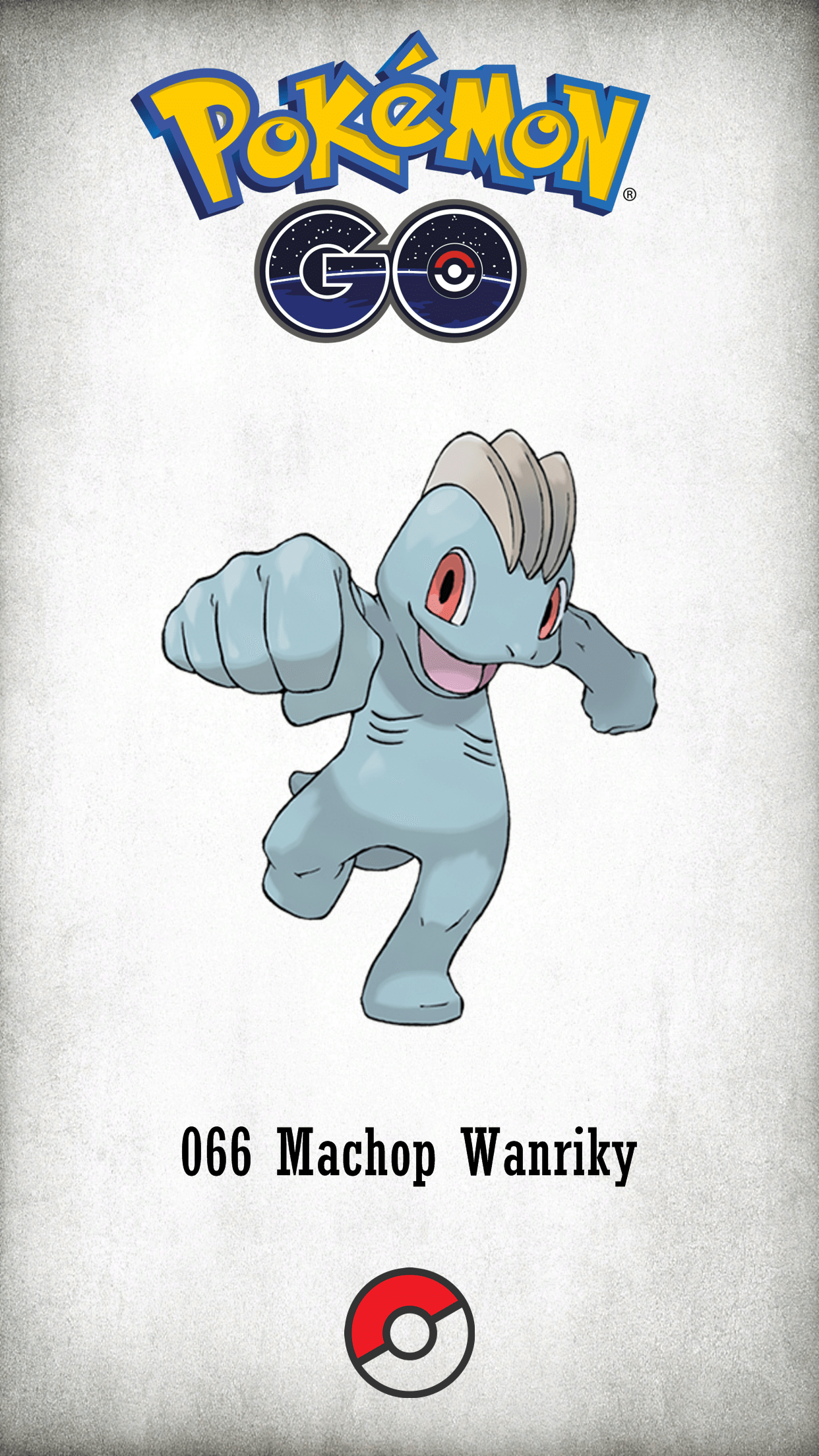 1250x2210 Character Machop Wanriky, Phone