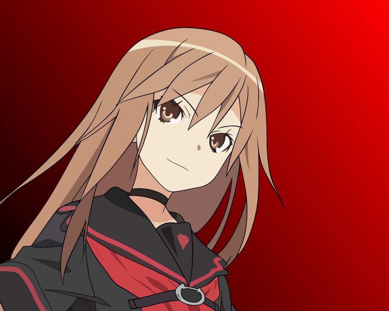 1280x1030 Red and Black Anime Wallpaper, Desktop