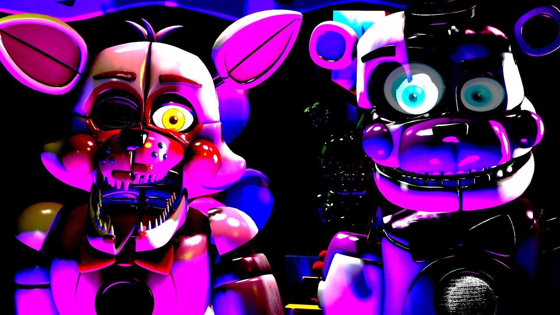 1920x1080 SFM FNAF SISTER LOCATION FUNTIME FREDDY BALLORA FUNTIME FOXY, Desktop