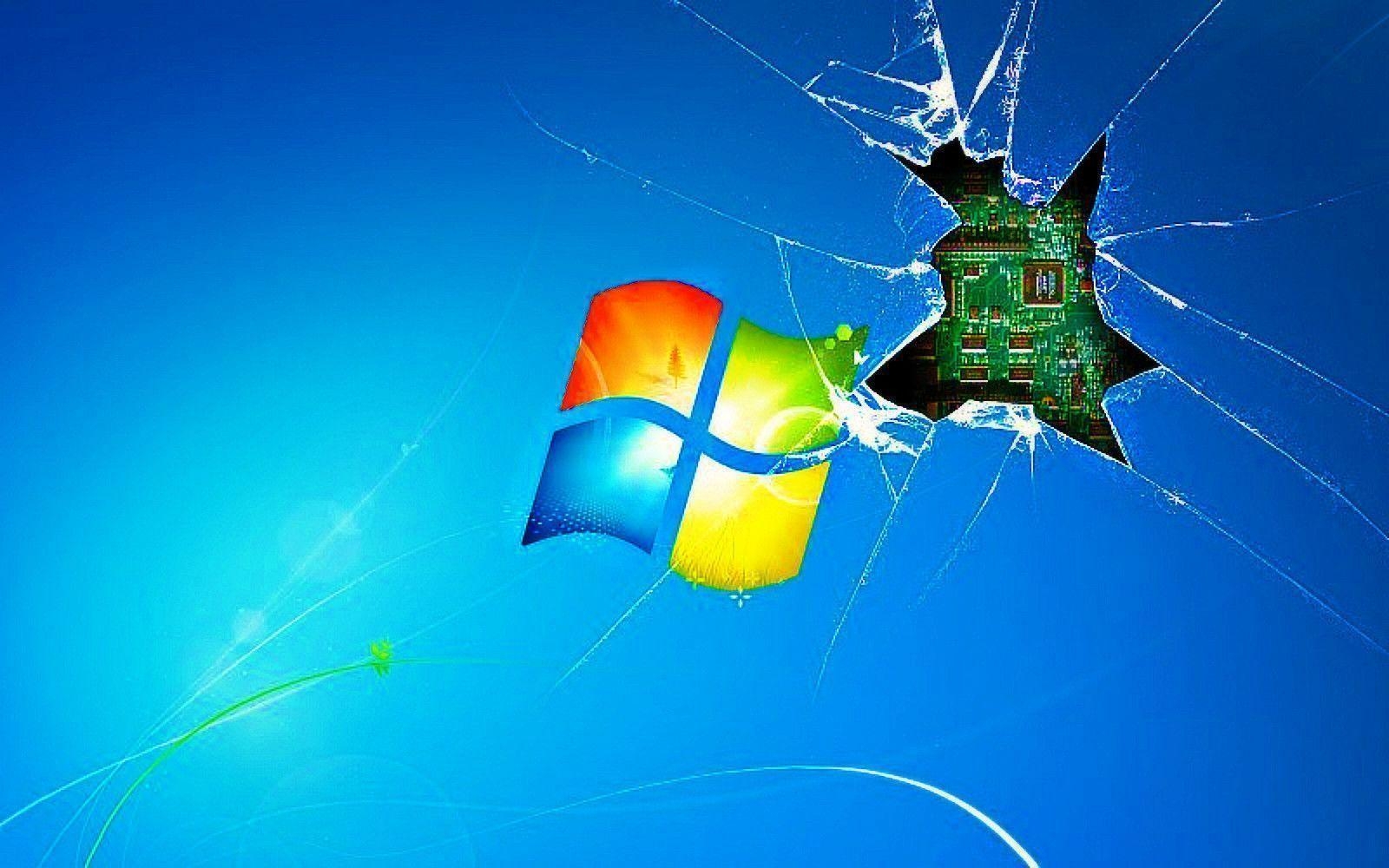 1600x1000 Windows 7 Cracked HD Wallpaper, Desktop