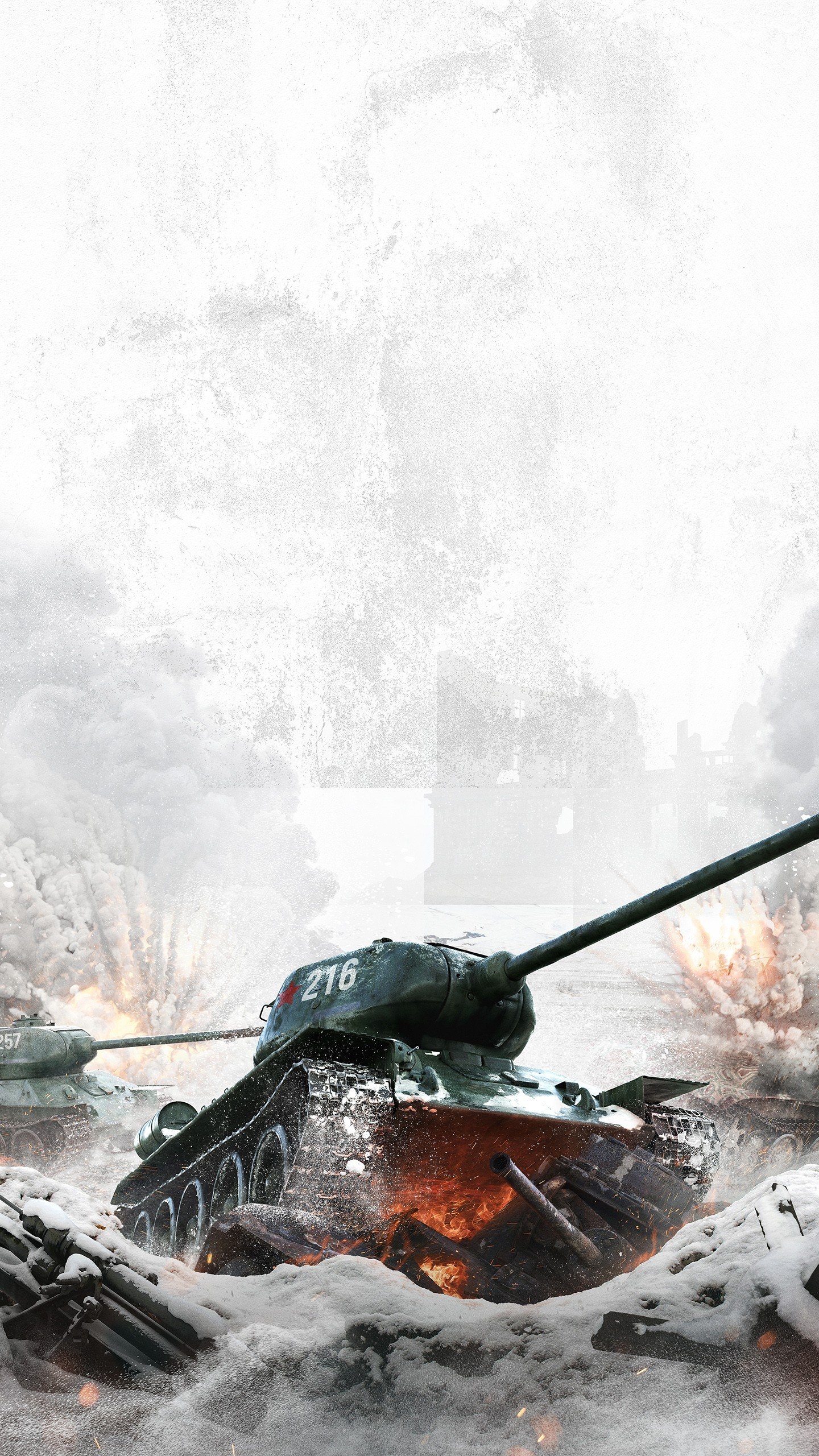 1440x2560 T 34 Russian WWII Tank Action Movie 4K, Phone