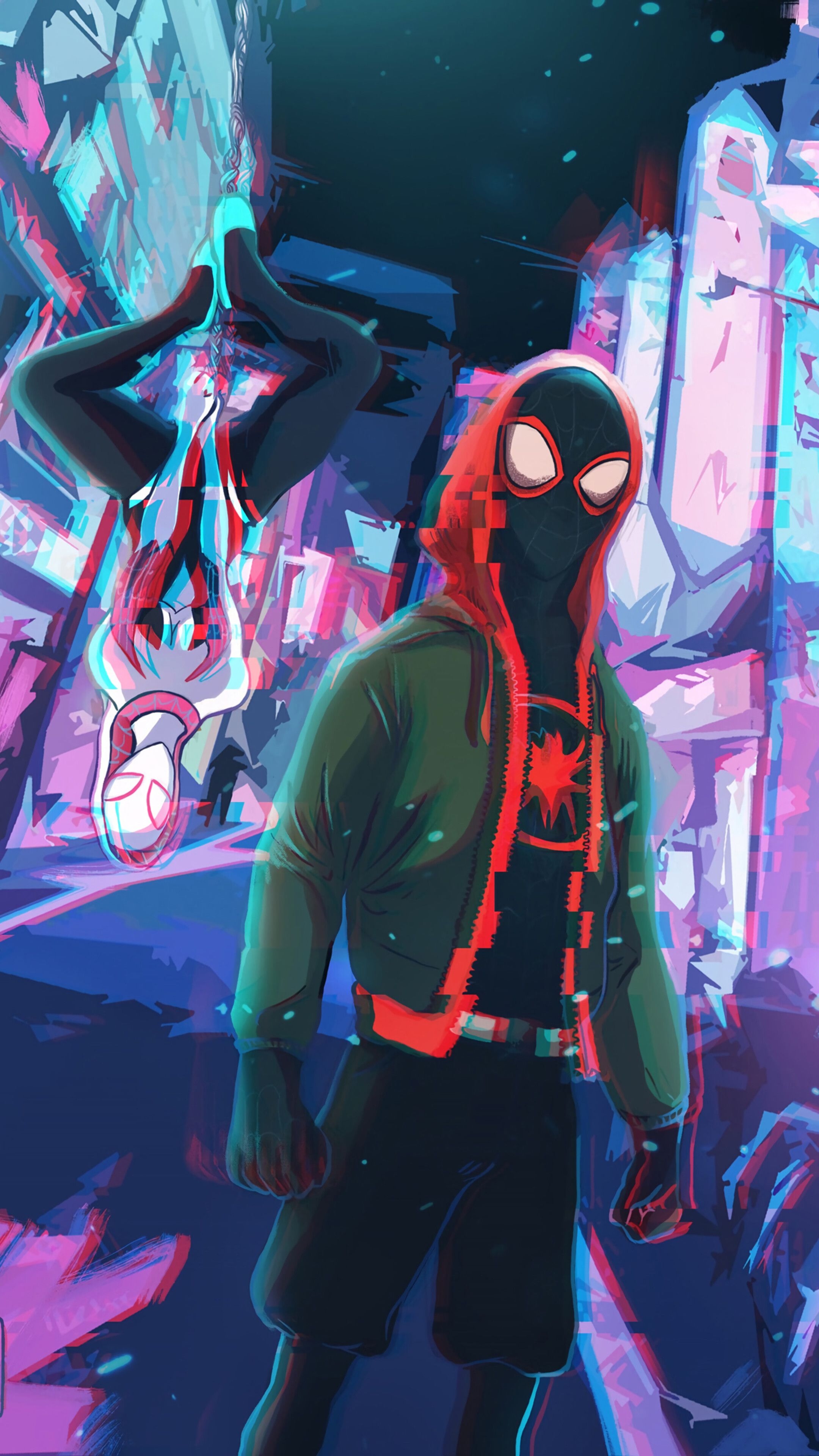 2160x3840 Miles Morales, Spider Gwen, Spider Man, 4K Phone HD Wallpaper, Image, Background, Photo And Picture. Mocah HD Wallpaper, Phone