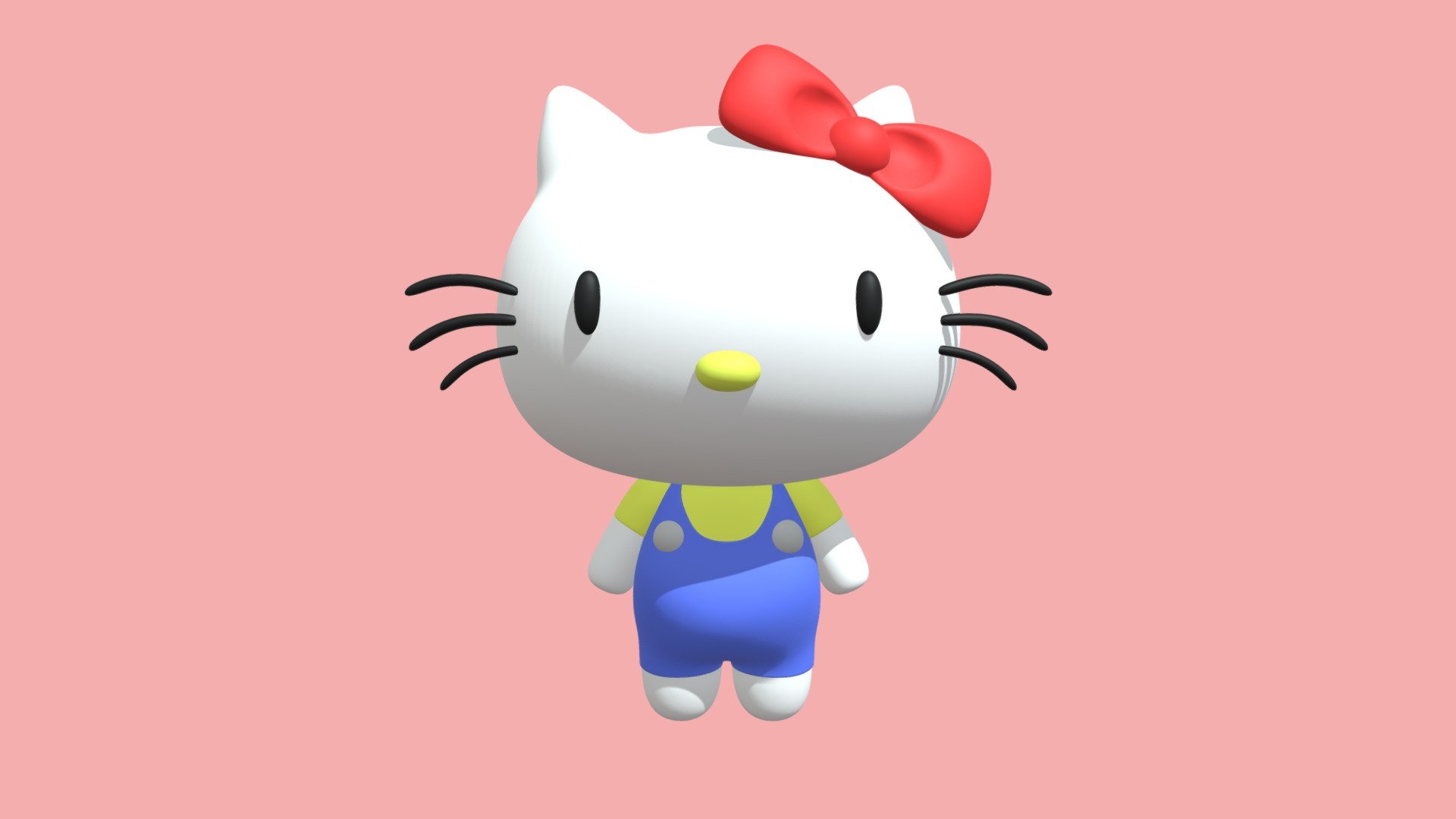 1920x1080 Hello Kitty Free 3D model by André Nas [62b5971], Desktop