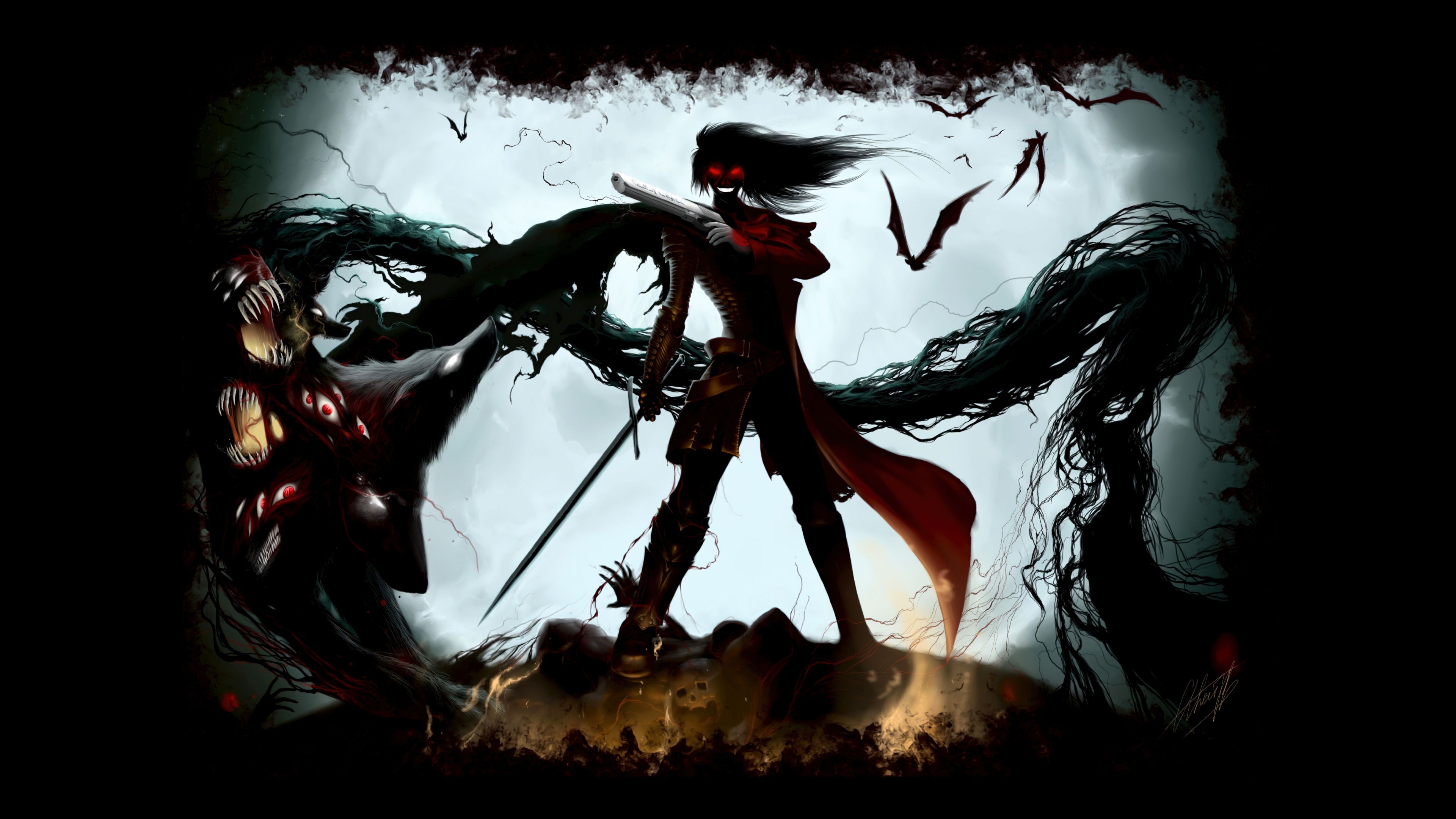 3840x2160 Monster Wallpaper 4K, Alucard, Hellsing, Desktop