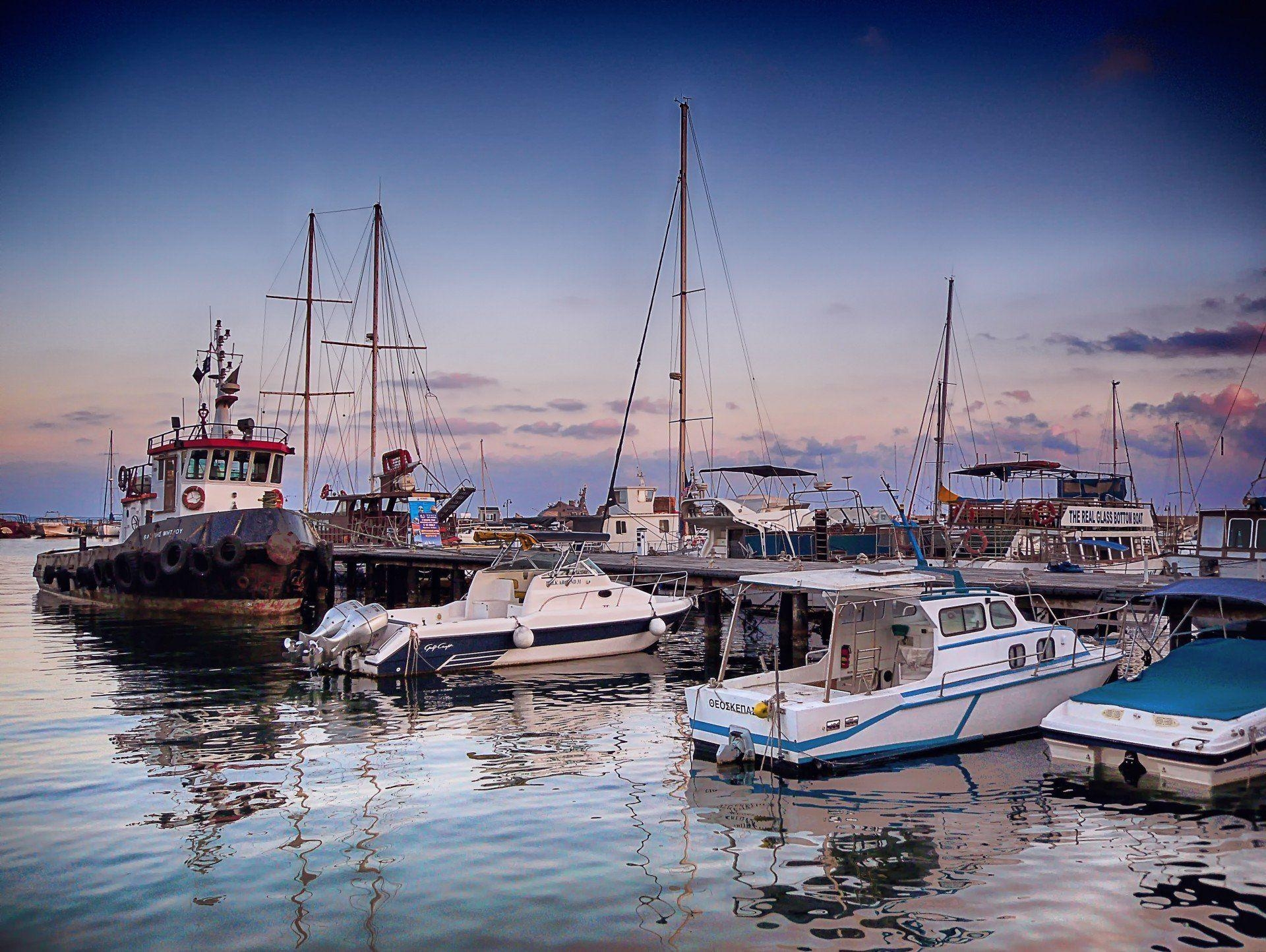 1920x1450 sea pier cyprus ships boat HD wallpaper, Desktop