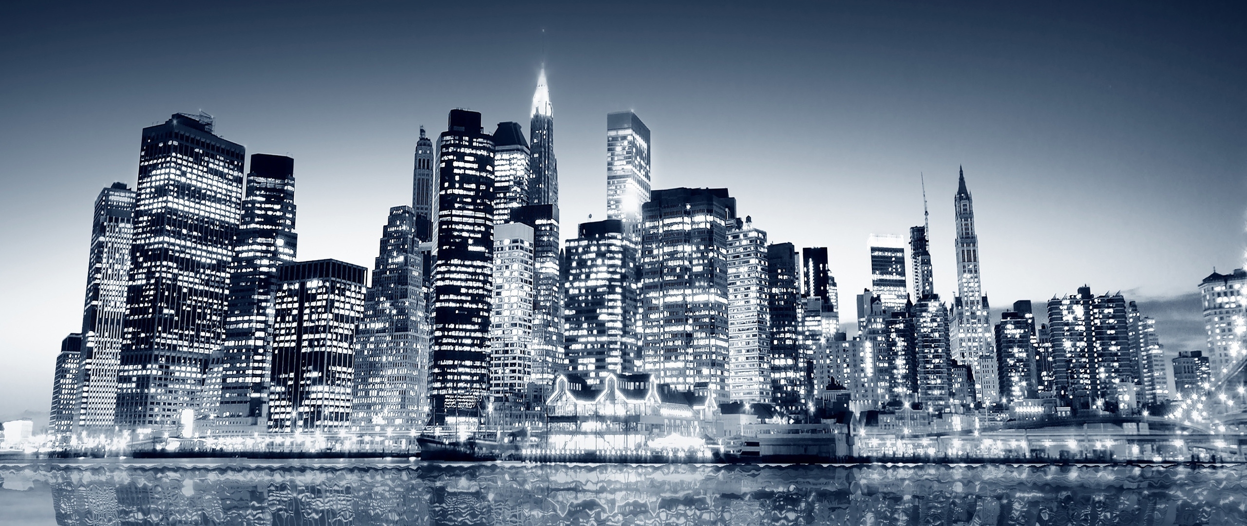 2560x1080 Snow in New York City Wallpaper for Desktop. Free HD Wallpaper, Dual Screen