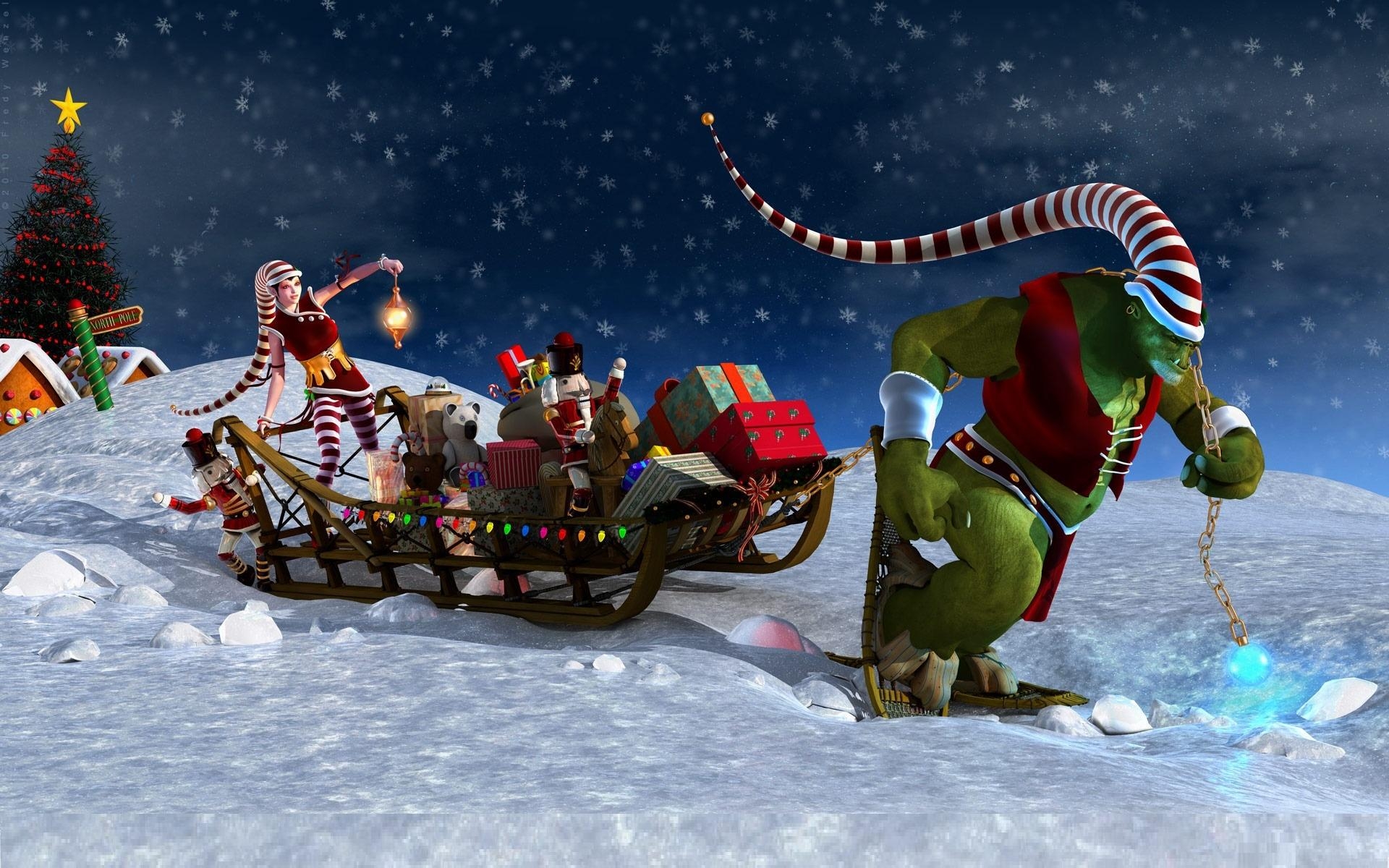 1920x1200 Xmas Wallpaper for Computer Screen, Desktop