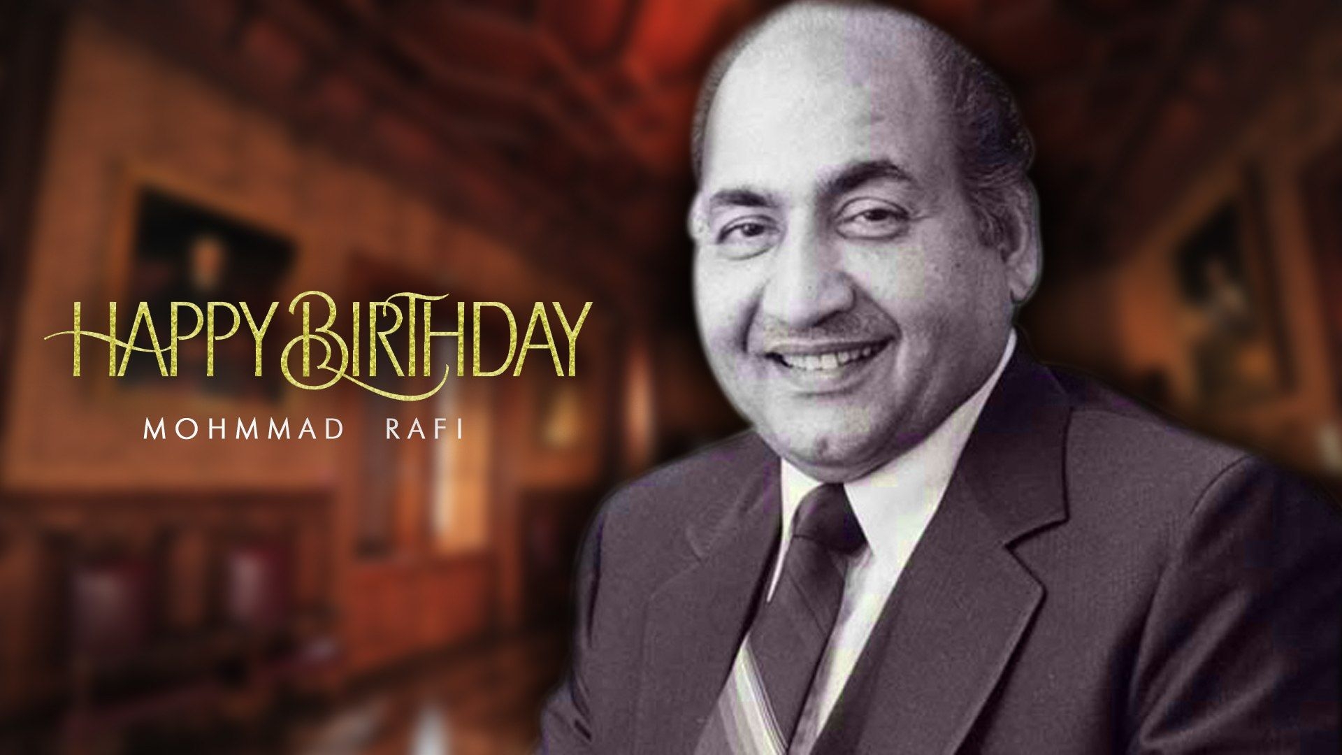 1920x1080 Happy Birthday Mohammed Rafi, Desktop