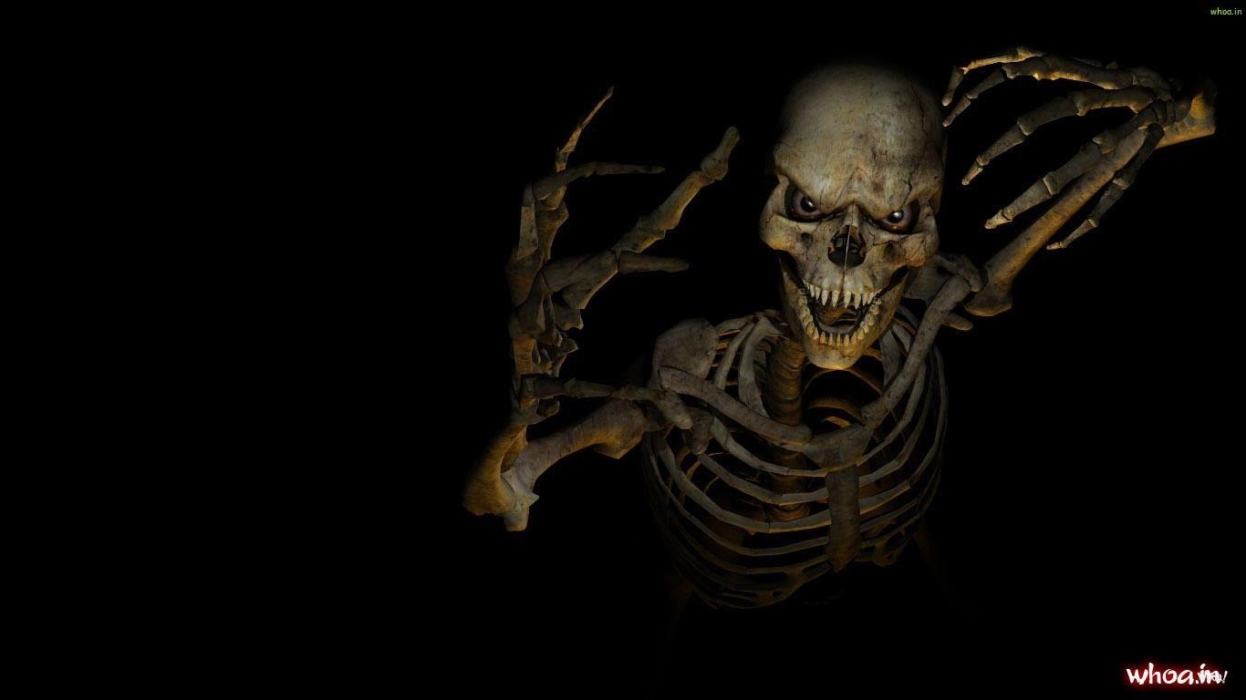 1370x770 3D Horror Kankal Wallpaper, Desktop