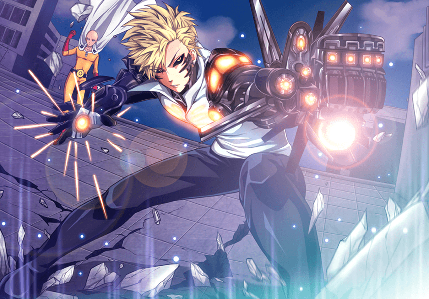 1370x960 Saitama and Genos Wallpaper and Background Imagex953, Desktop