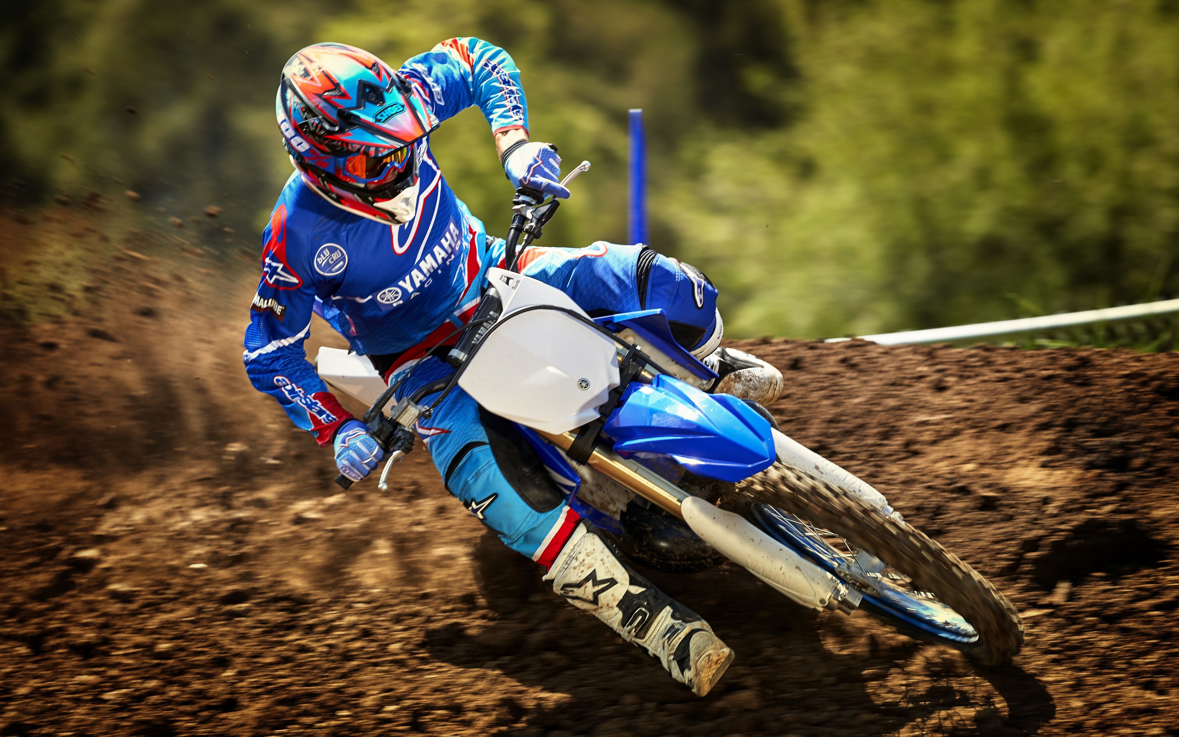 4000x2500 Yamaha YZ250 Motocross Motorcycle 4K Wallpaper, Desktop