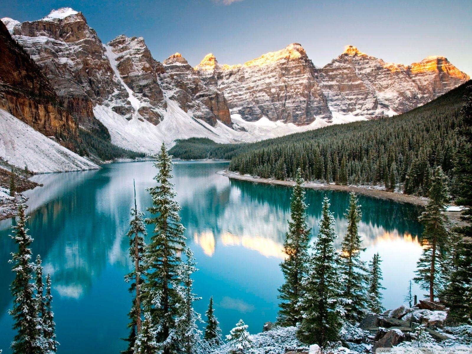 1600x1200 Winter, Moraine Lake, Alberta, Canada ❤ 4K HD Desktop Wallpaper, Desktop