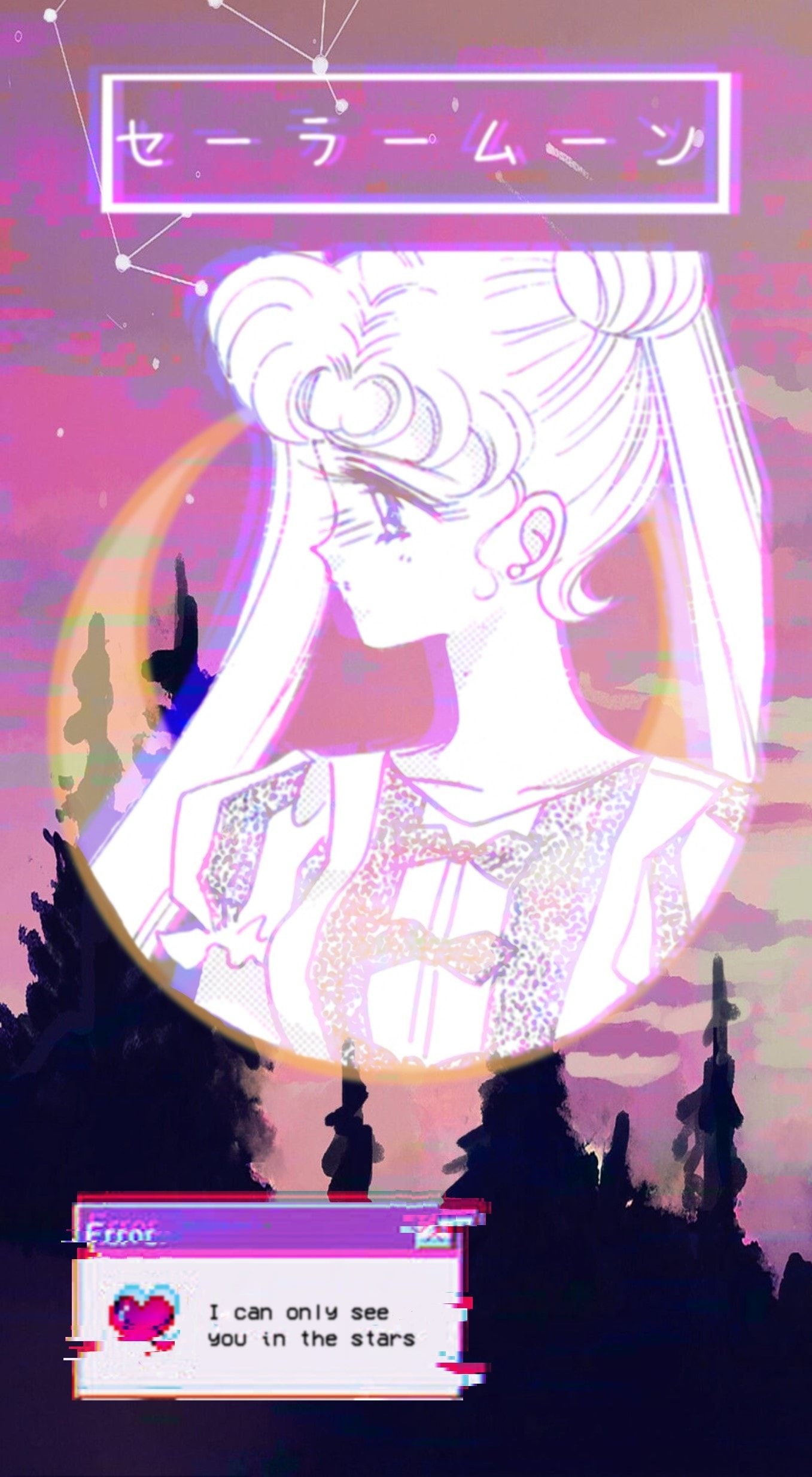 1360x2470 Sailor Moon Blurry Wallpaper Free HD Wallpaper, Phone