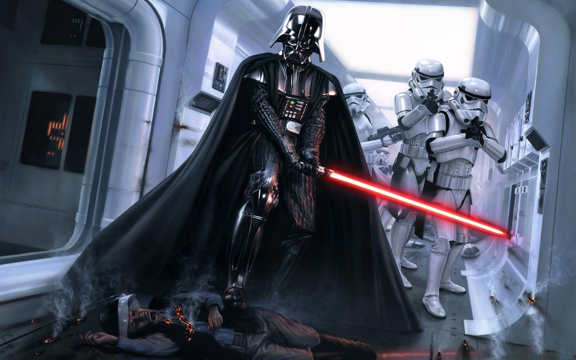 1920x1200 Star Wars Darth Vader And Stormtroopers, Desktop