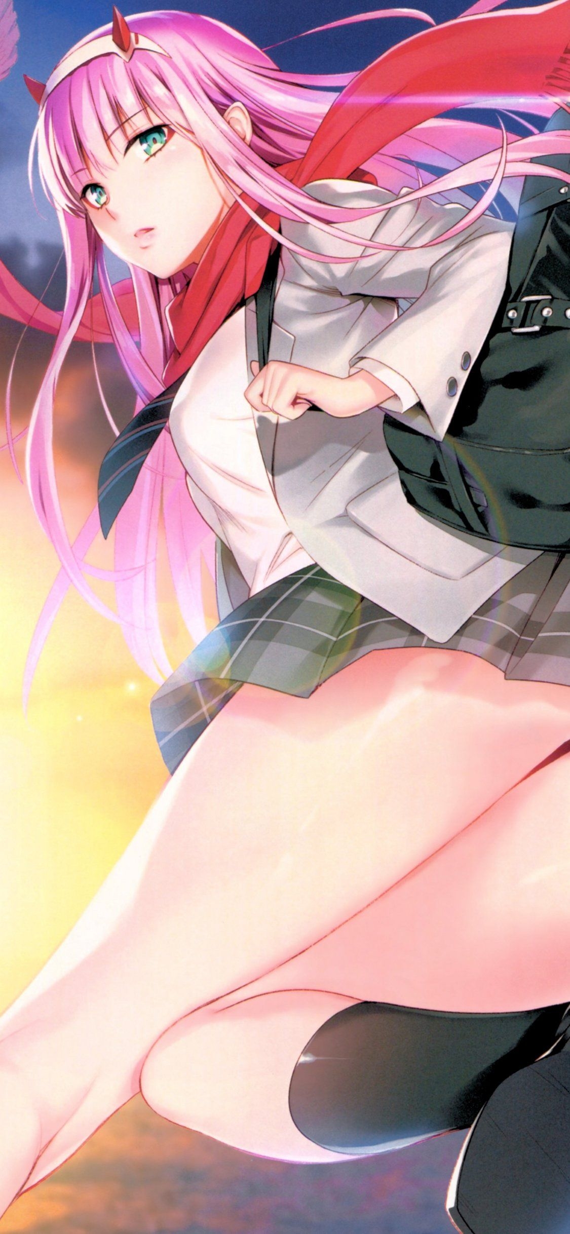 1130x2440 Zero Two iPhone X  wallpaper, Phone