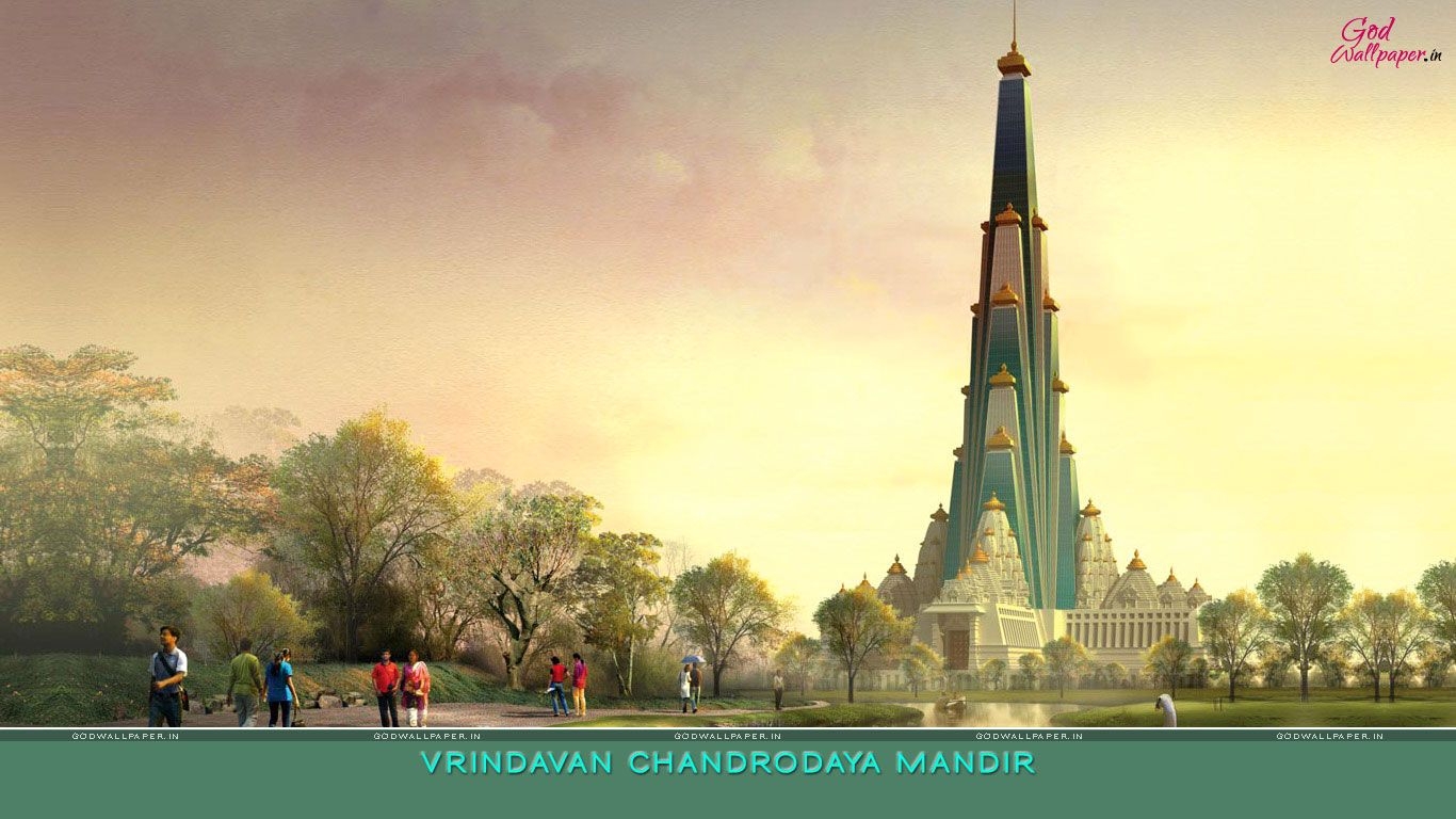 1370x770 Vrindavan Chandrodaya Mandir Photo, Picture, Image, Wallpaper, Desktop