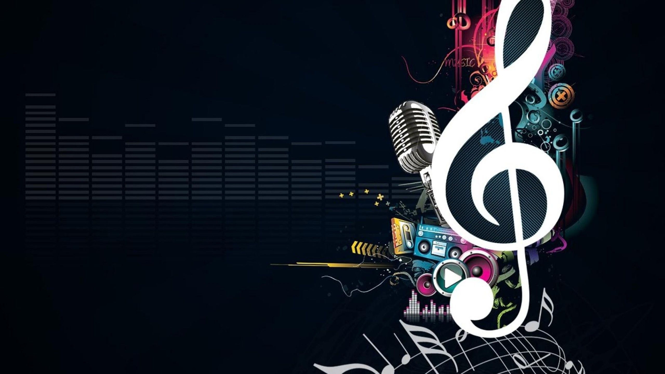 2560x1440 Music Wallpaper Abstract, Desktop