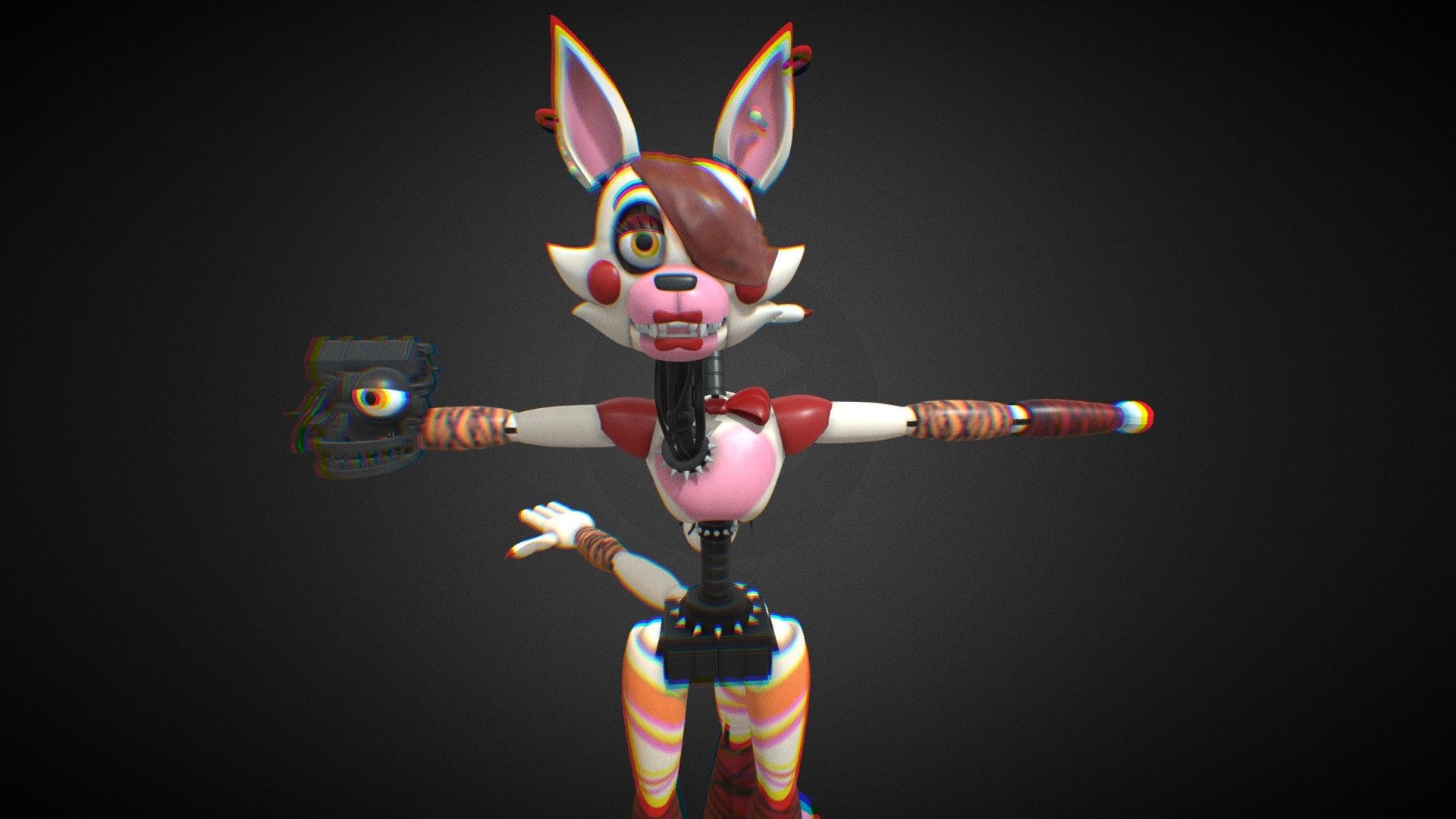 1920x1080 Glamrock Mangle (BLENDER PORT) Free 3D model by Siren Head Roblox Official [e15bdfc], Desktop