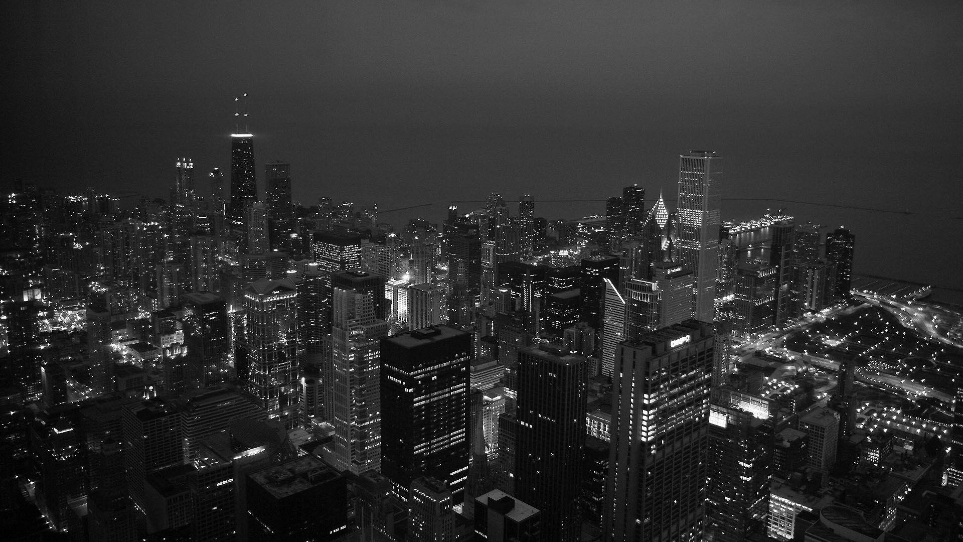 1920x1080 Chicago Black And White Wallpaper HD Resolution For Desktop, Desktop