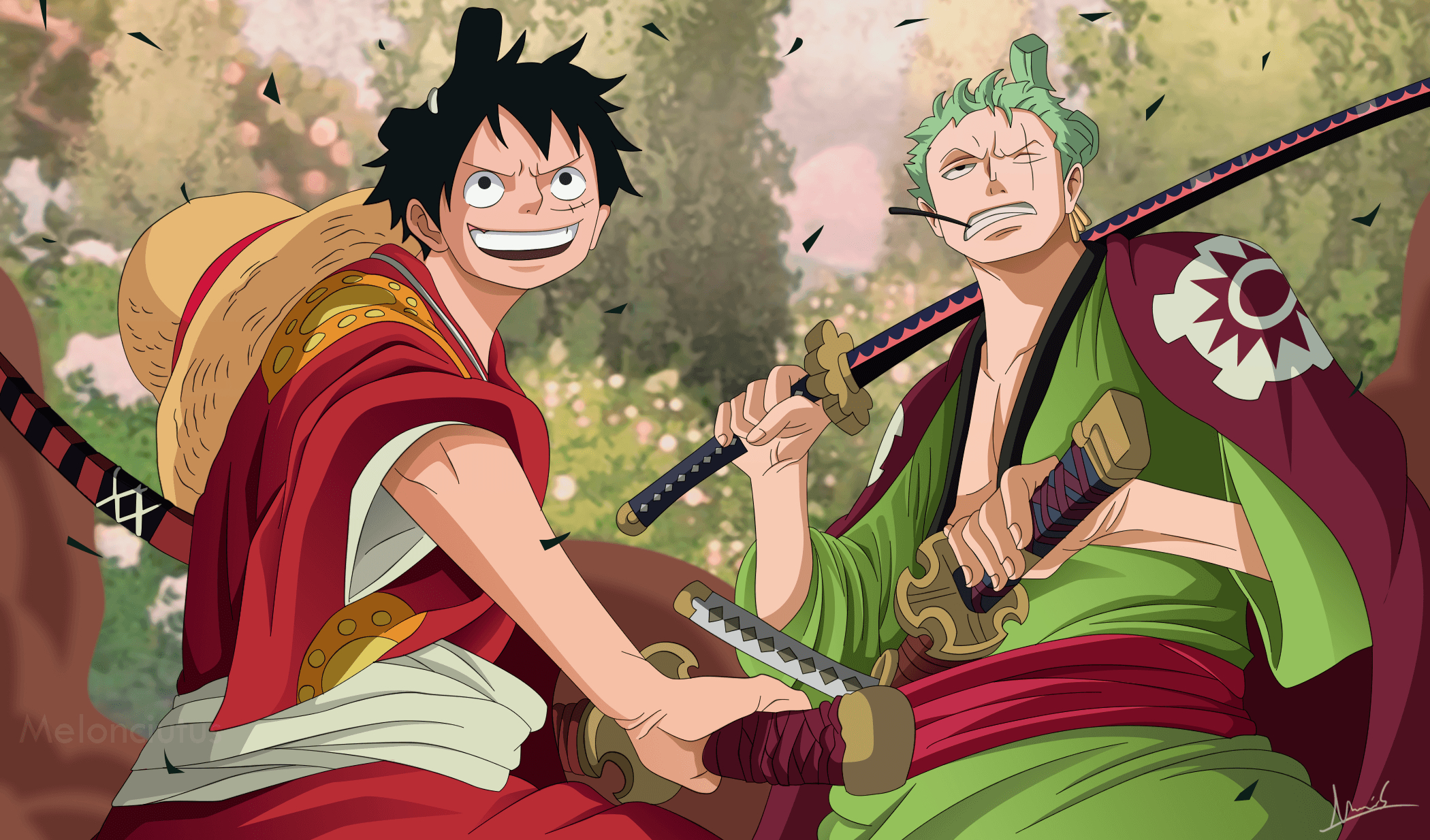 2100x1240 Zoro and Luffy Wallpaper Free Zoro and Luffy Background, Desktop