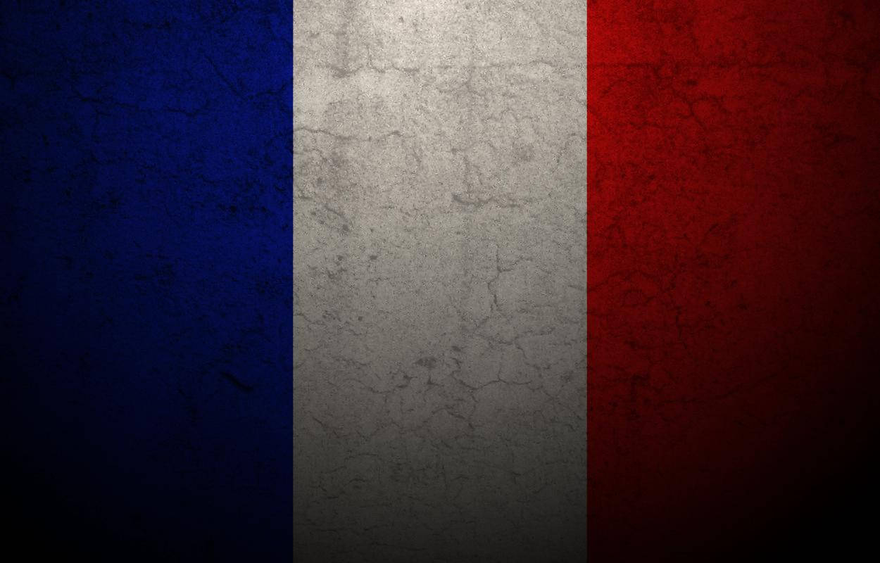 1250x800 France Flag Wall Cracks Wallpaper, Desktop