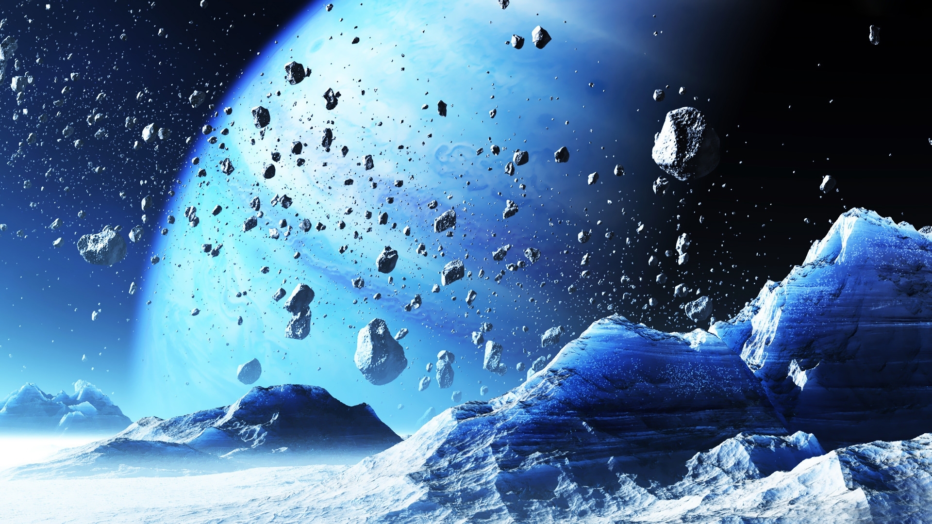 1920x1080 Full HD Wallpaper asteroid belt gas giant ice, Desktop Background, Desktop