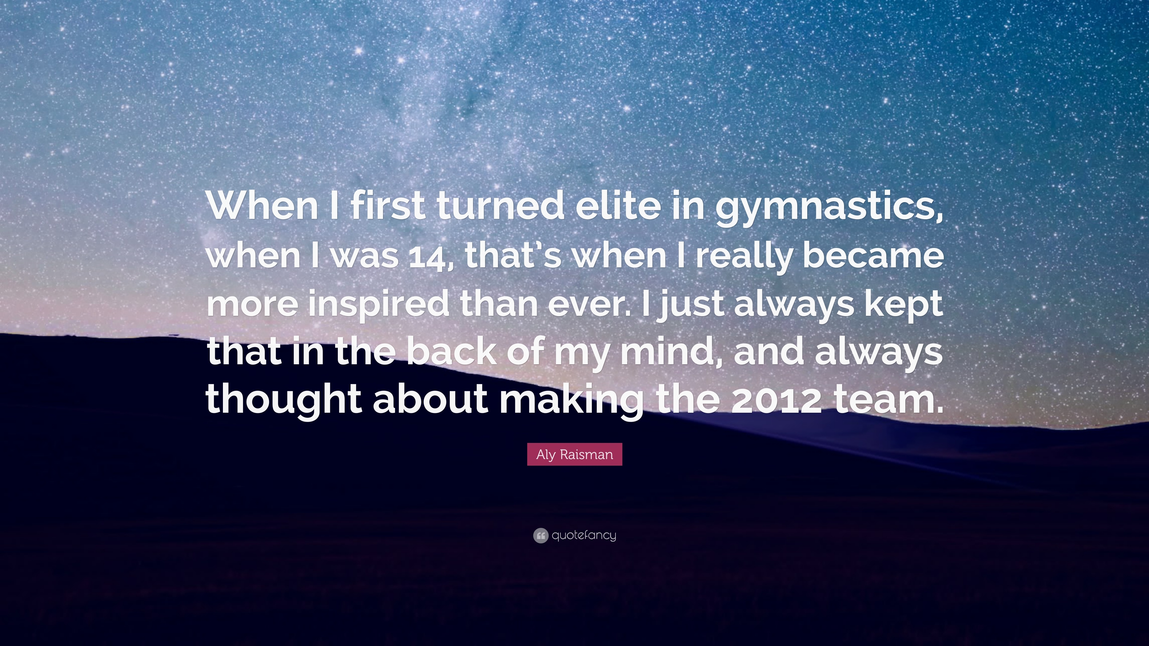 3840x2160 Aly Raisman Quote: “When I first turned elite in gymnastics, when I, Desktop