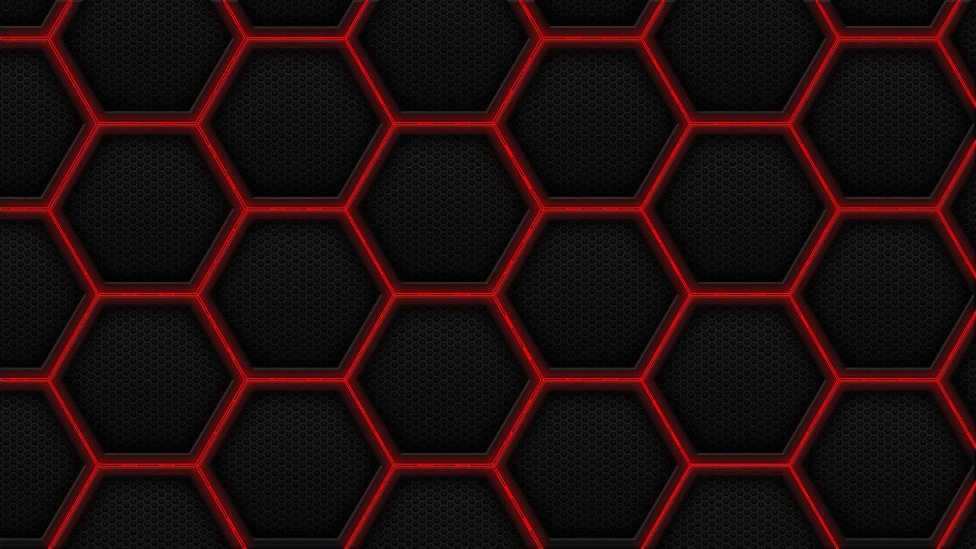 1920x1080 Red Hex Wallpaper, Desktop