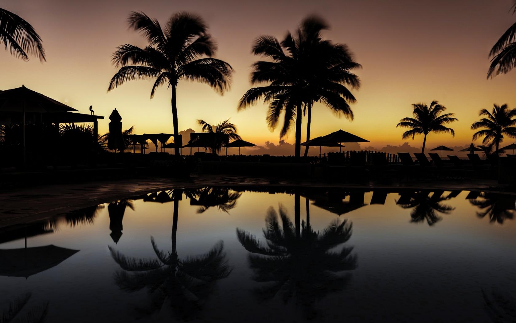 1680x1050 Sunrise, Now Jade Riviera Cancun Resort & Spa, Riviera Maya, Mexico, Desktop