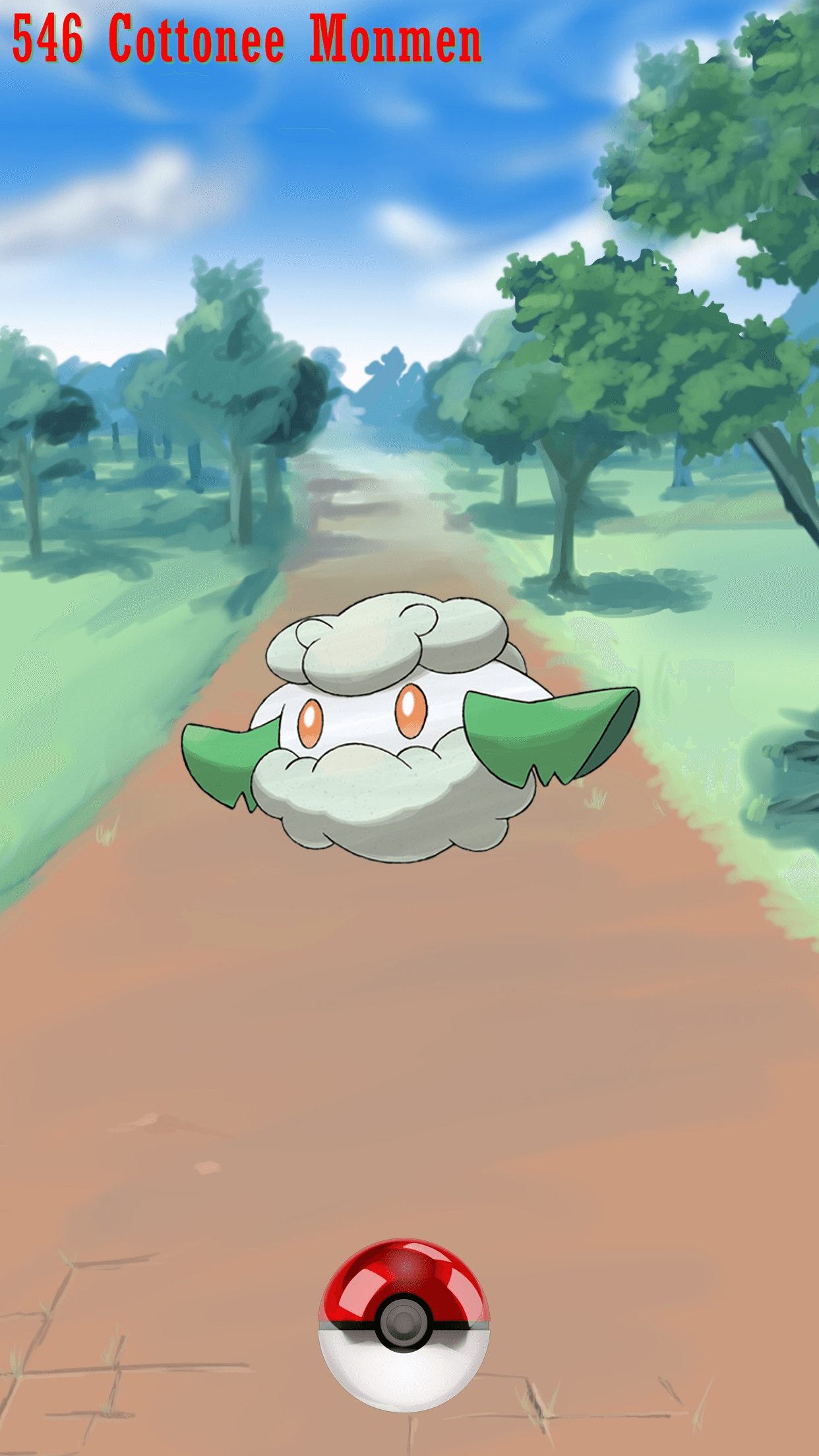 1250x2210 Street Pokeball Cottonee Monmen, Phone