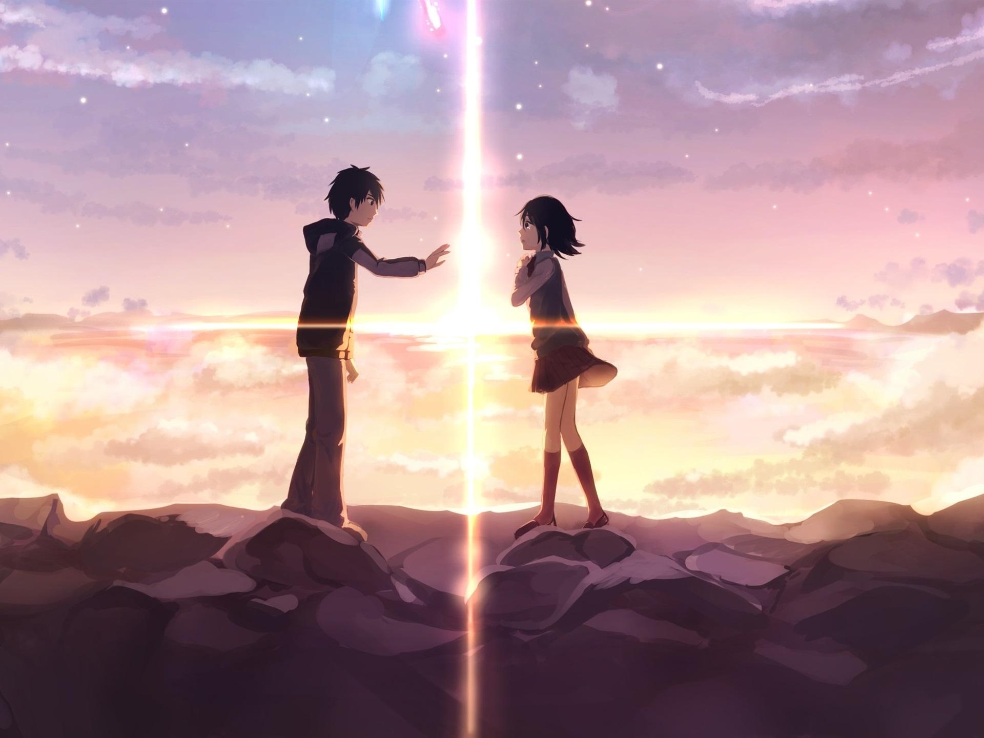 1920x1440 Wallpaper Your Name, girl and boy, love, Japanese anime, Desktop