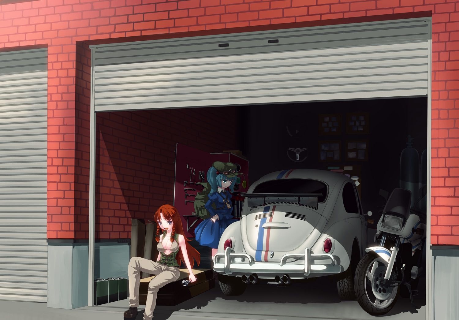 1500x1050 Anime Girls And Cars Wallpaperx1046, Desktop