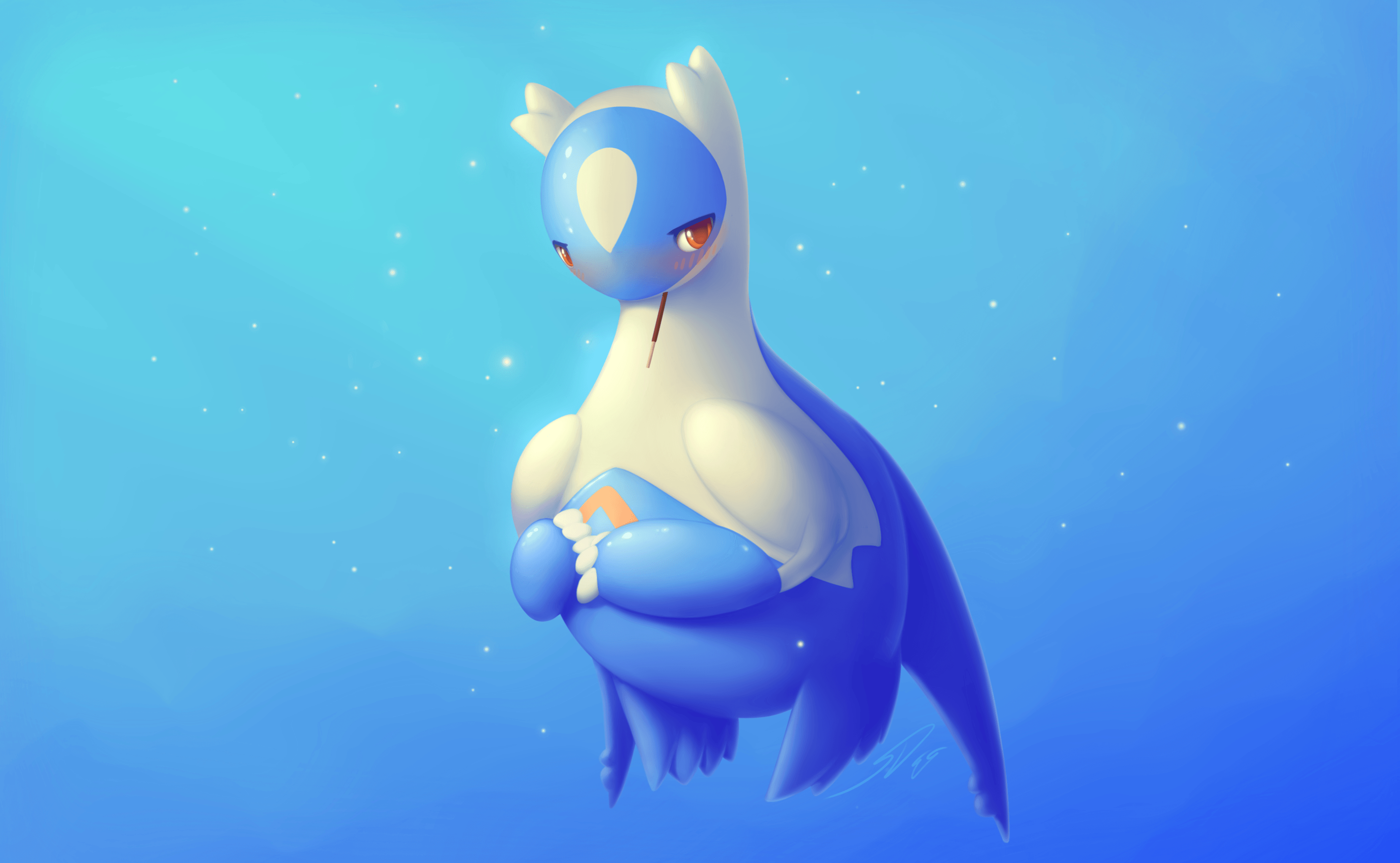 3320x2050 Wallpaper Latios, Pokemon, Blue, HD, Creative Graphics, Desktop