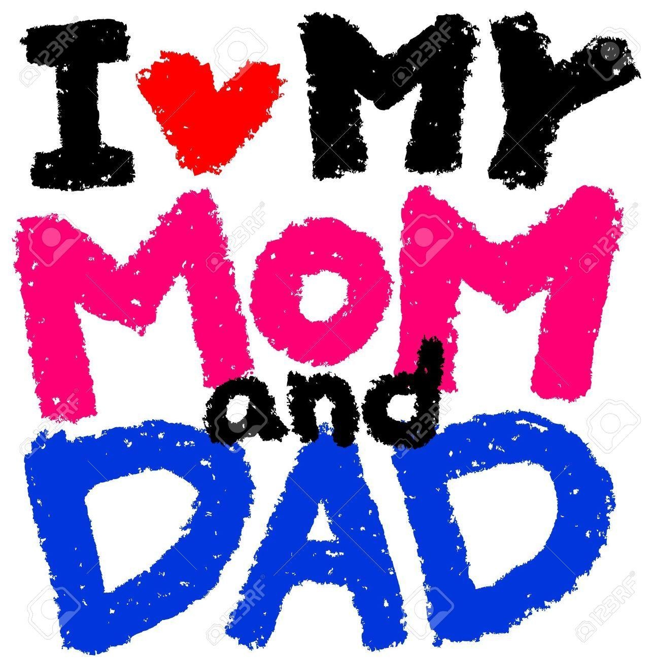 1300x1300 I Love My Mom And Dad Wallpaper Download, Phone