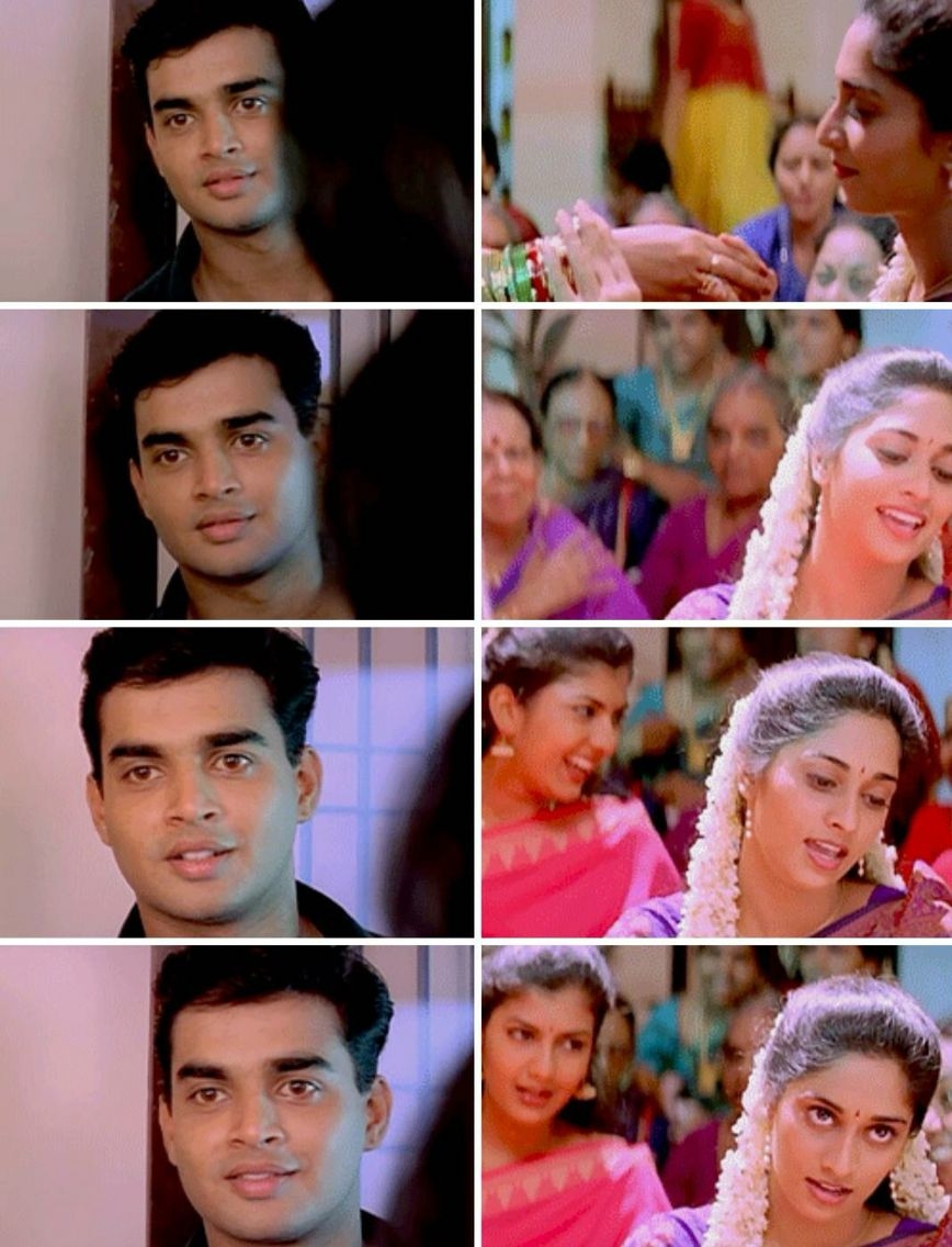 870x1140 Alaipayuthe scene. Tamil songs lyrics, The way he looks, Phone