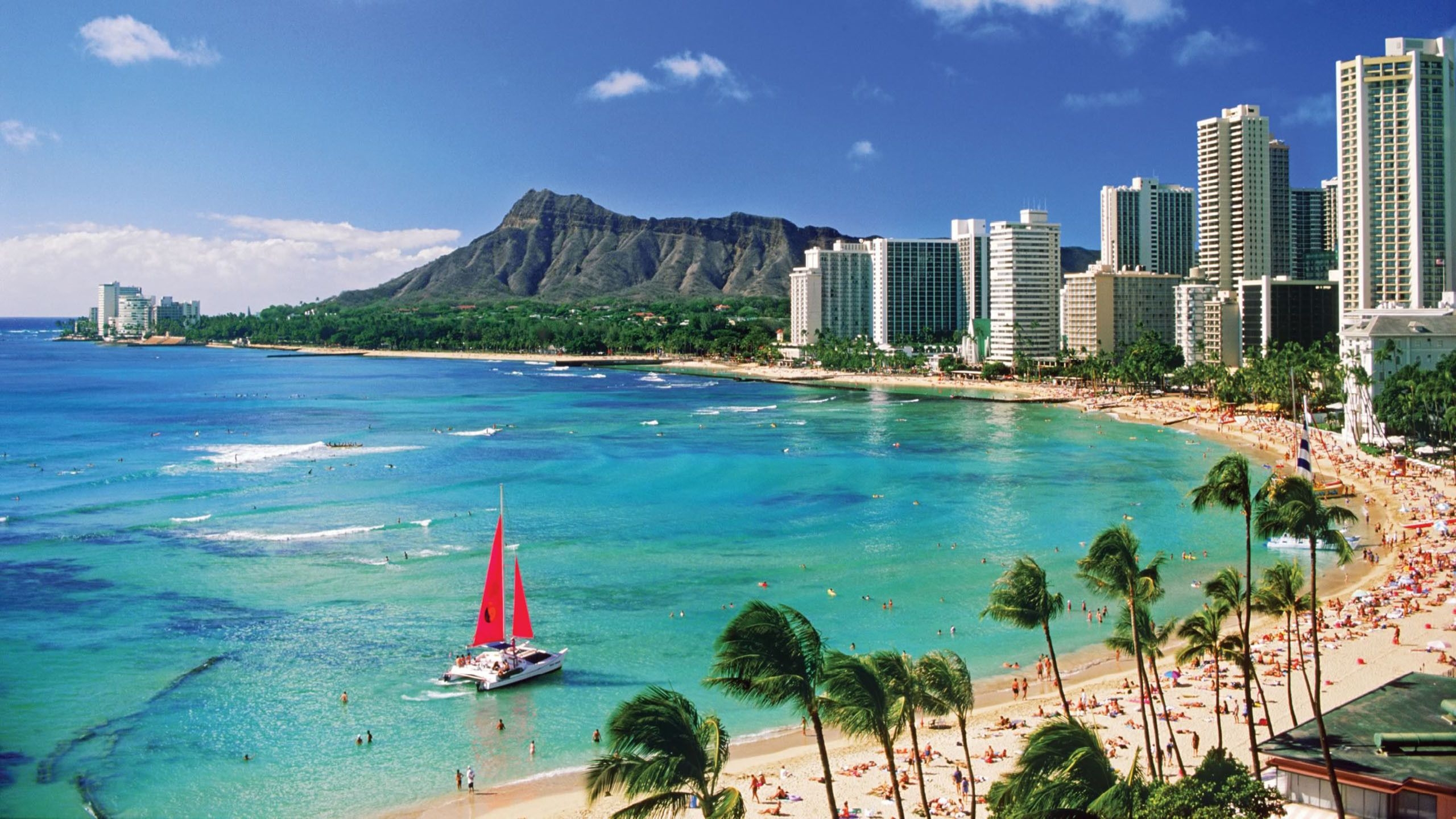 2560x1440 Hawaii Beach Desktop Wallpaper, Desktop