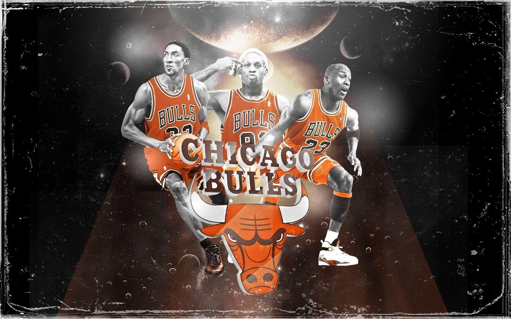 1680x1050 90s Bulls Big 3 Widescreen Wallpaper. Basketball Wallpaper at, Desktop