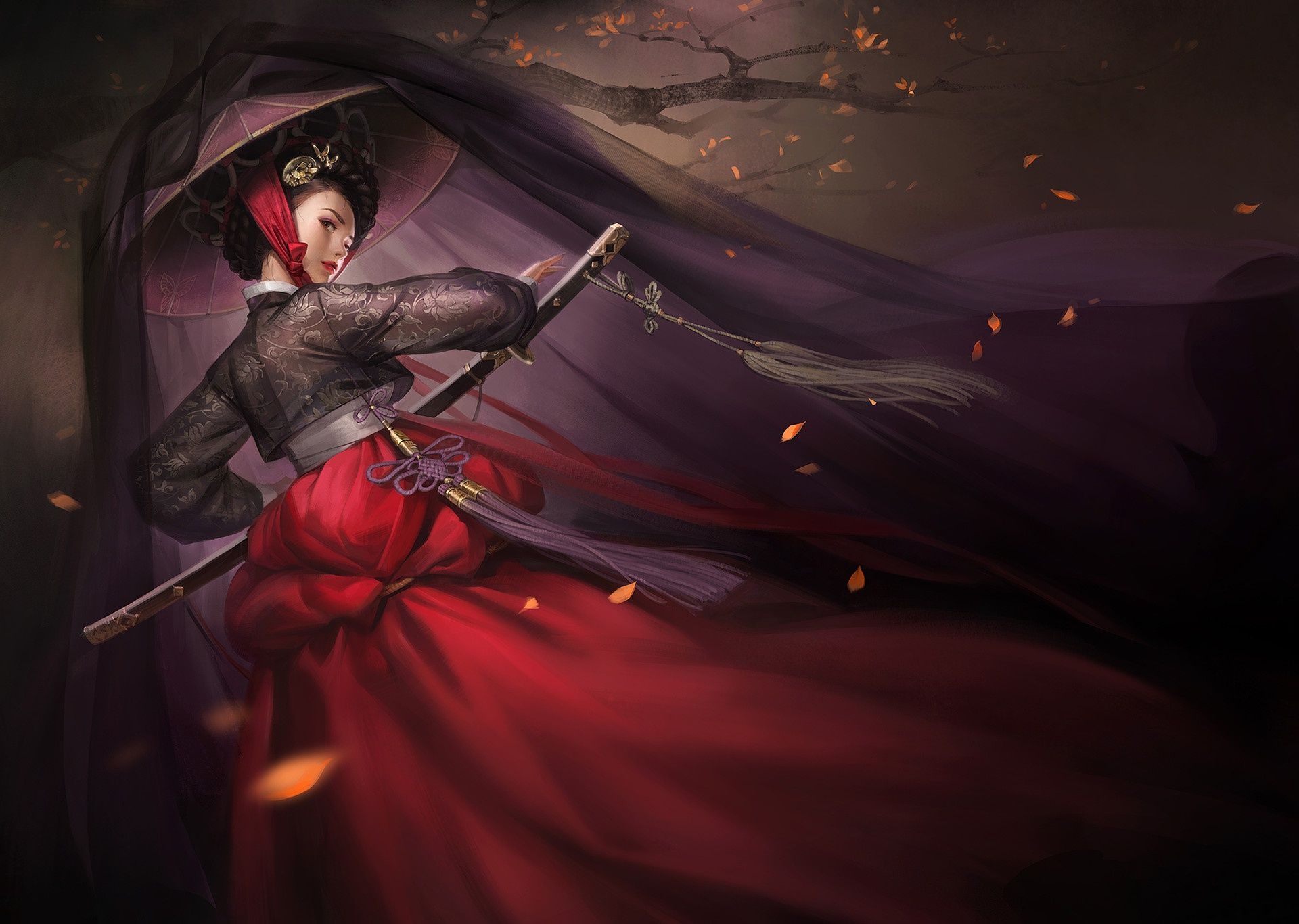 1920x1370 Girl, Sword, Katana, Oriental, Asian Conical Hat, Woman Warrior wallpaper. Mocah.org HD Wallpaper, Desktop